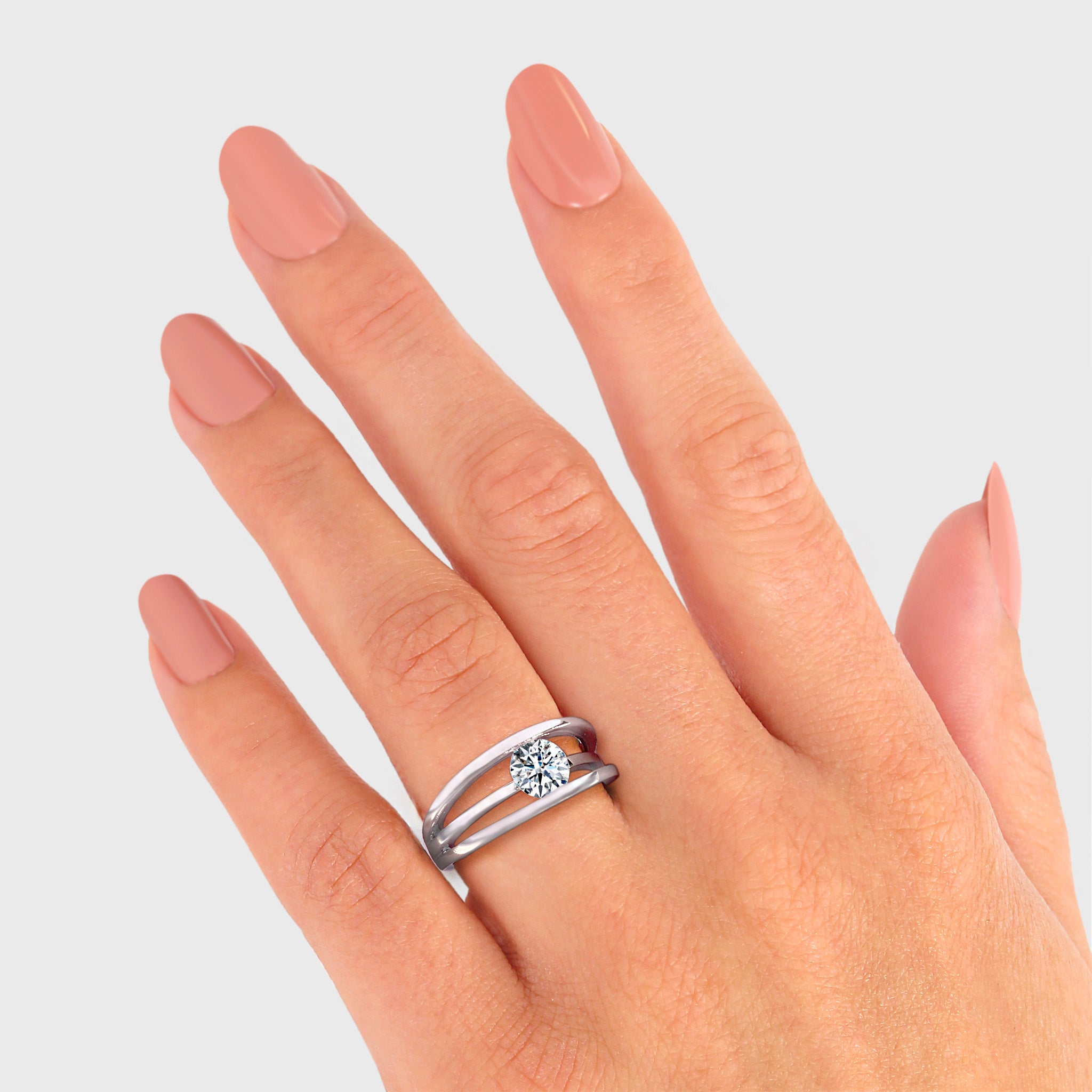 Evolym Diamond Engagement Ring