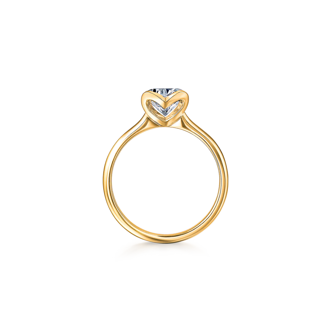 Shimansky 18K Yellow Gold Diamond Engagement Ring