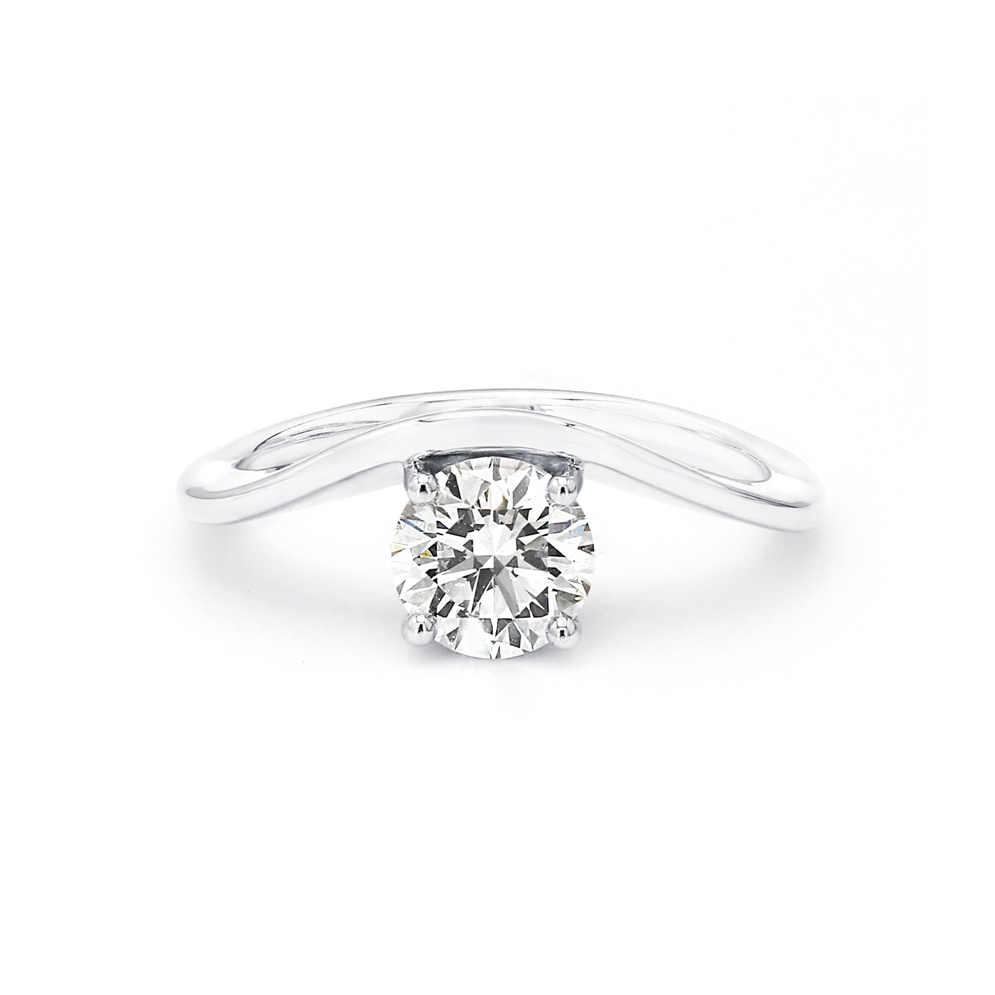 Shimansky - Silhouette Diamond Engagement Ring 1.00ct Crafted in 18K White Gold