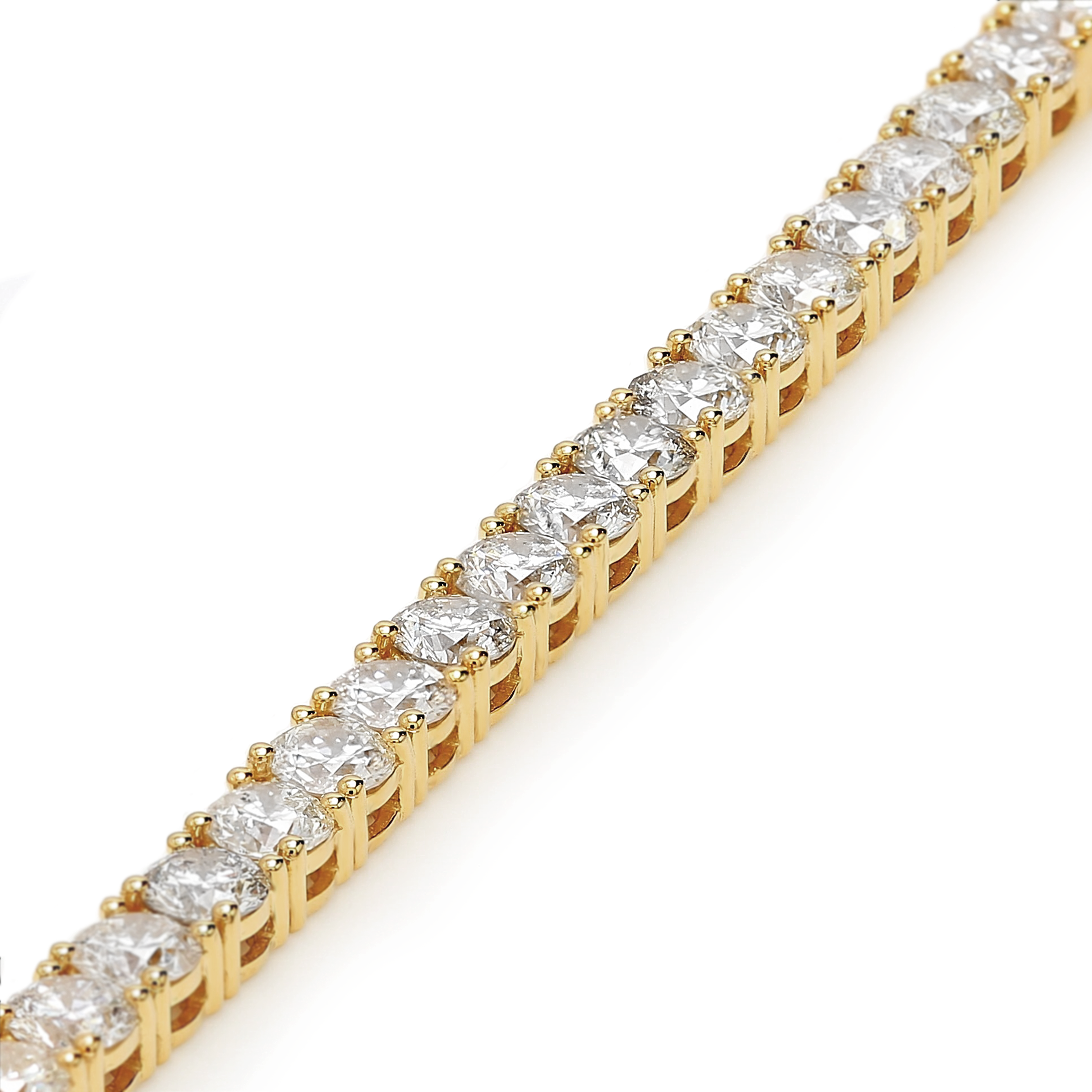 Classic Diamond Tennis Bracelet 7.00ct crafted in 14K Yellow Gold - SHIMANSKY.CO.ZA