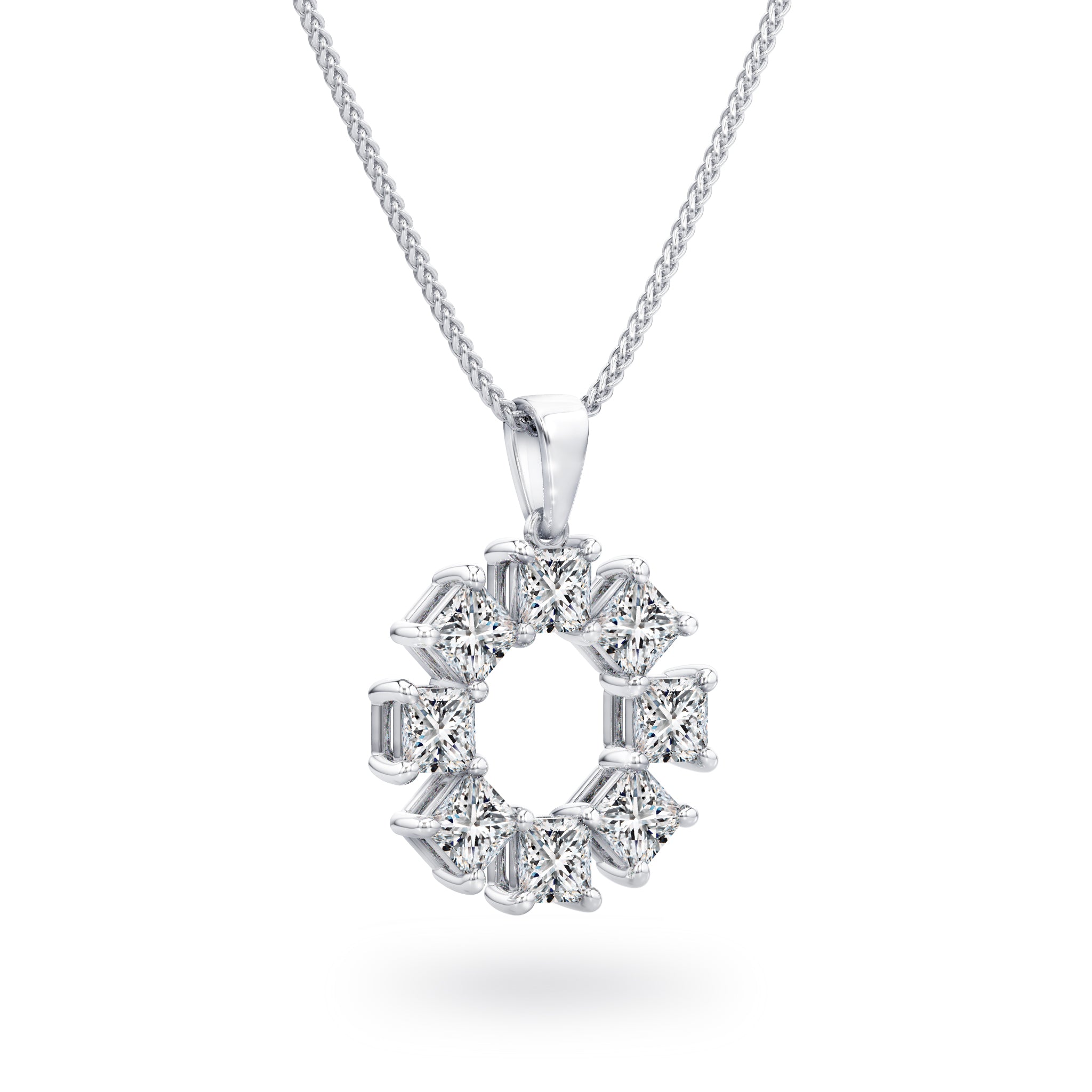 Shimansky - My Girl Lucky 8 Diamond Pendant 1.00ct Crafted in 18K White Gold