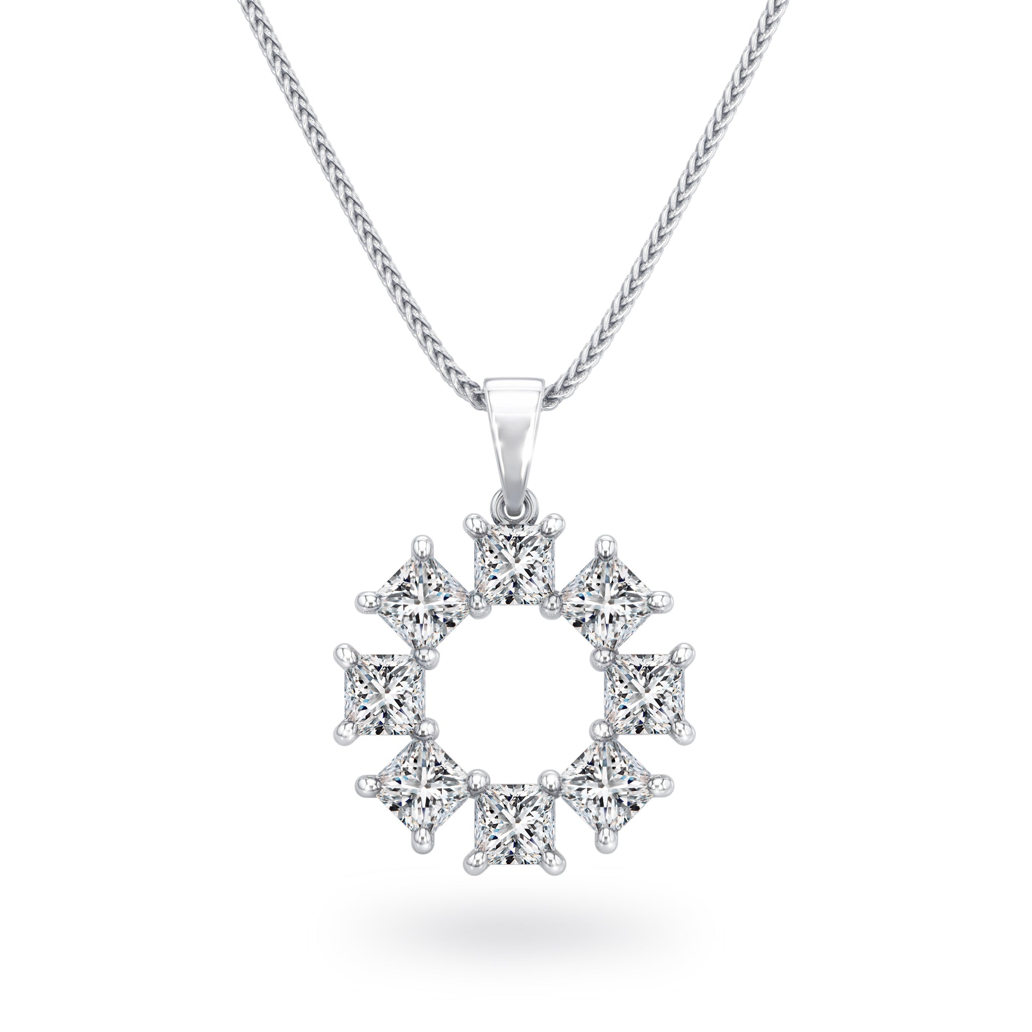 Shimansky - My Girl Lucky 8 Diamond Pendant 1.00ct Crafted in 18K White Gold