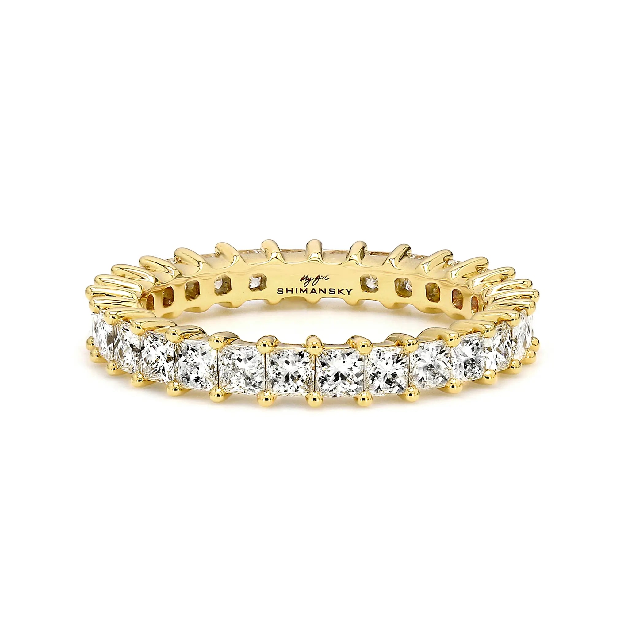 Shimansky - My Girl Claw set Full Eternity Diamond Ring 2.00ct Crafted in 18K Yellow Gold