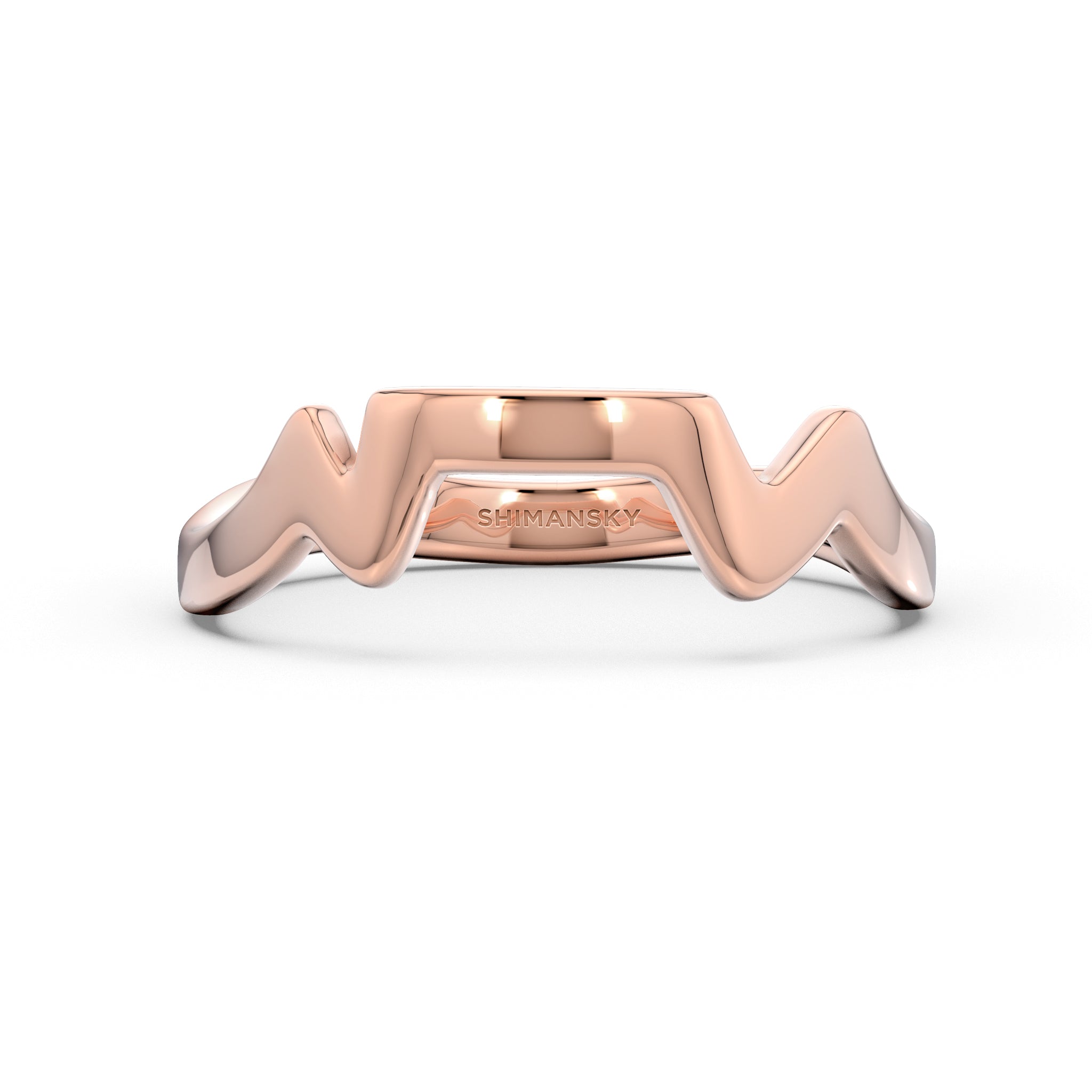 Shimansky - Table Mountain Ring Crafted in 14K Rose Gold