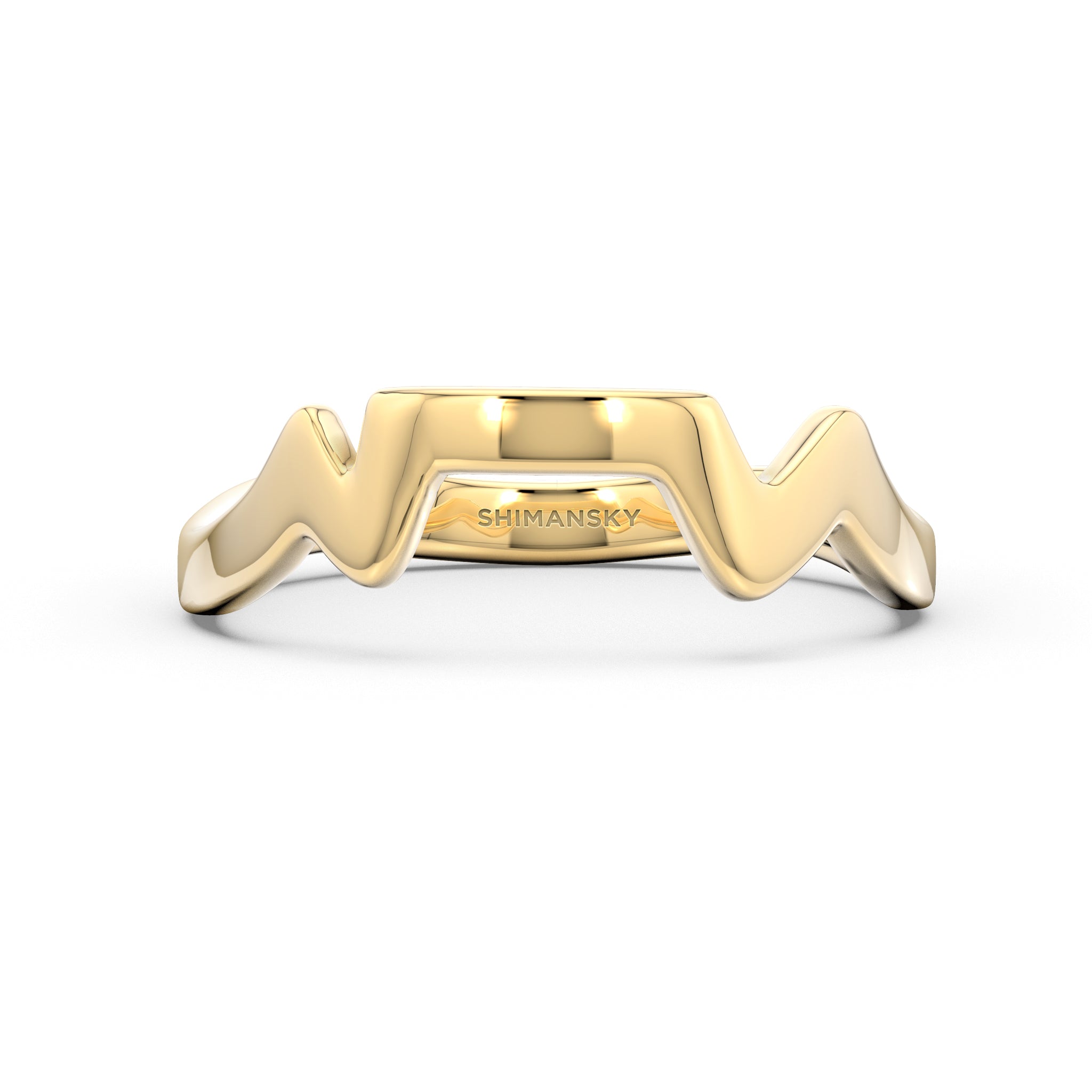 Shimansky - Table Mountain Ring Crafted in 14K Yellow Gold