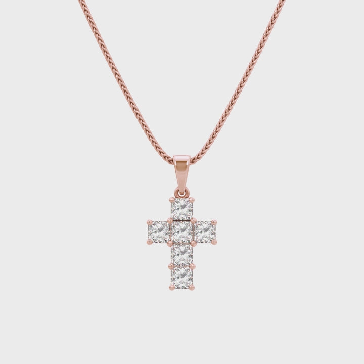 Shimansky - My Girl Diamond Cross Pendant 0.40ct Crafted in 18K Rose Gold Product Video