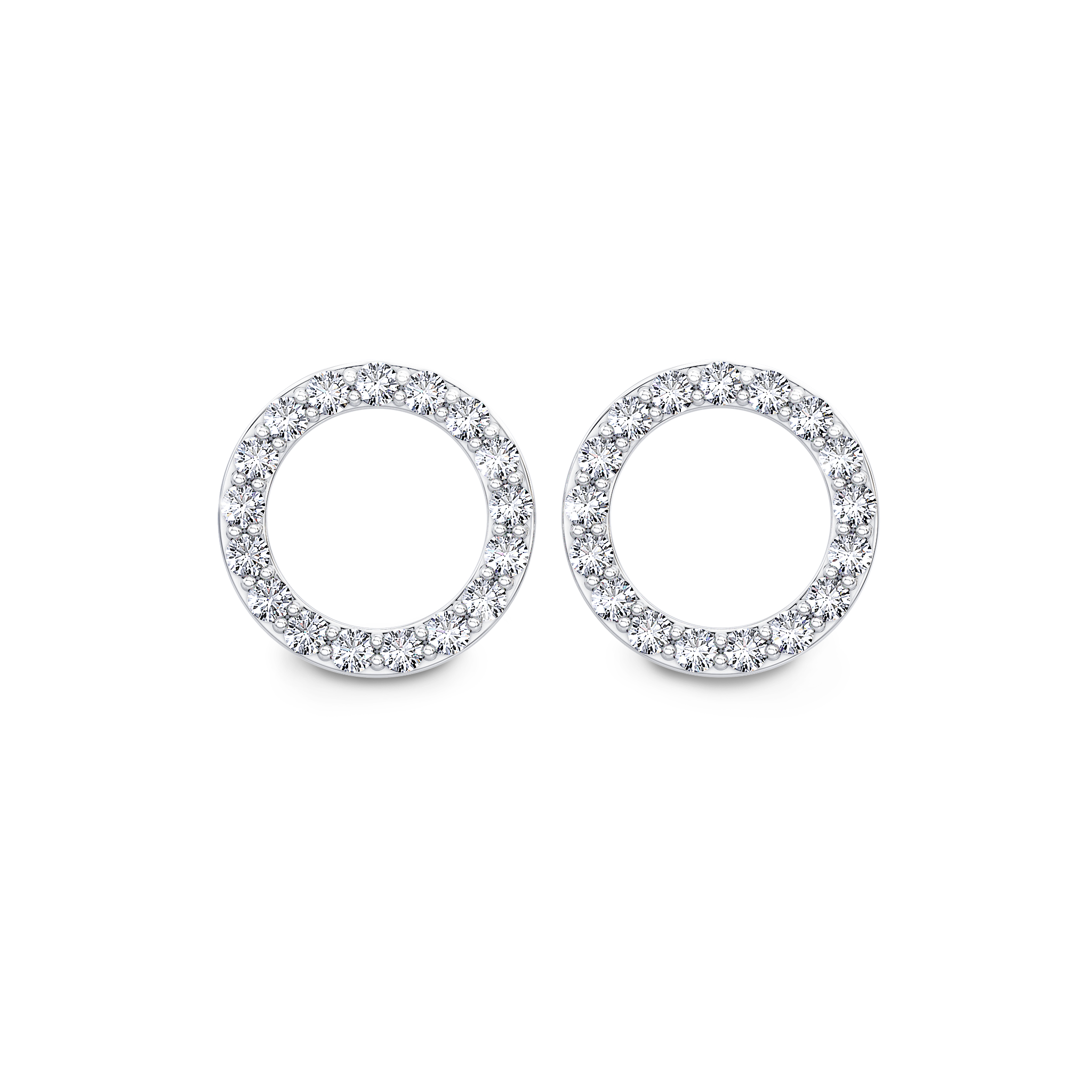 Circle of Life Diamond Earrings Shimansky