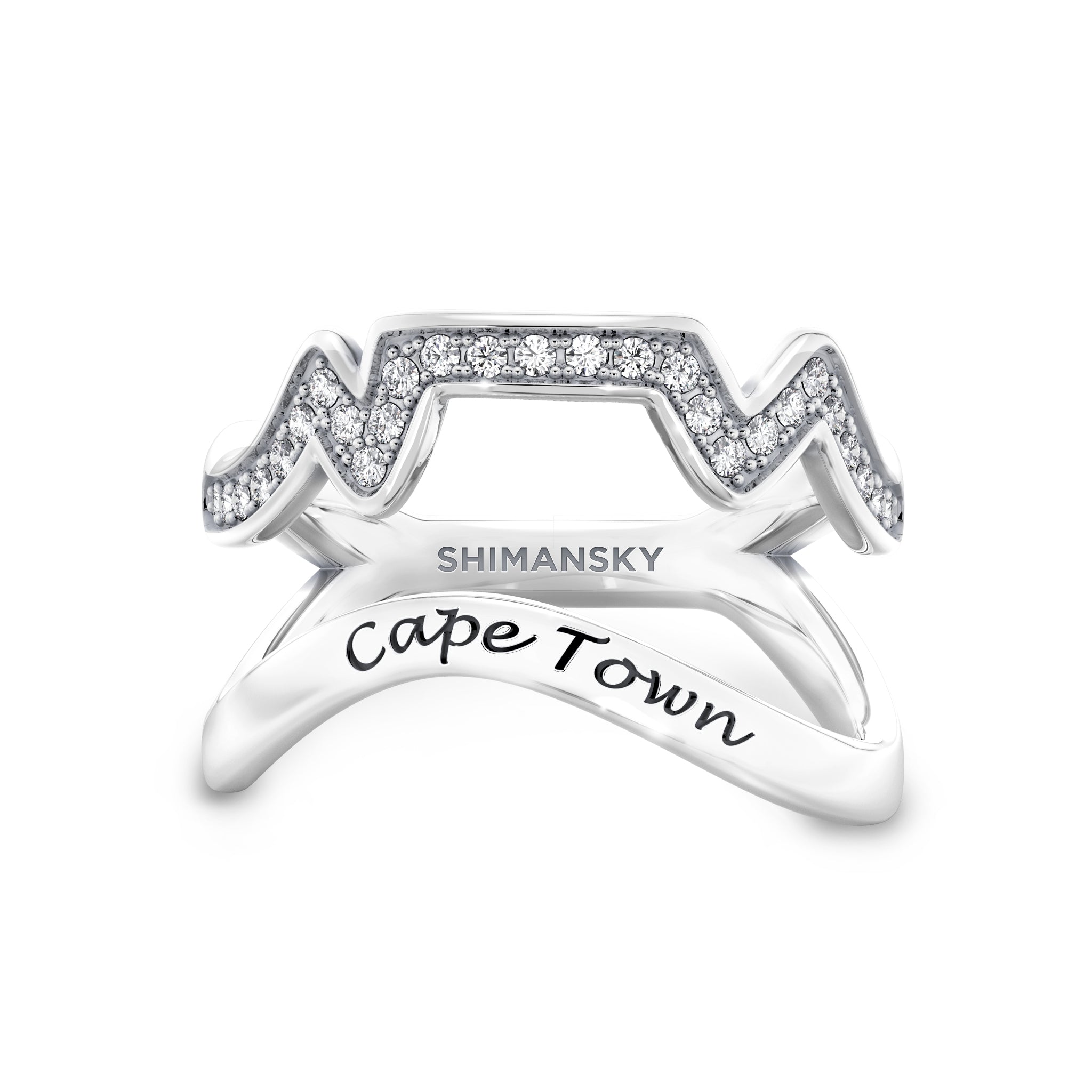 Cape Town Single Row Diamond Ring Shimansky