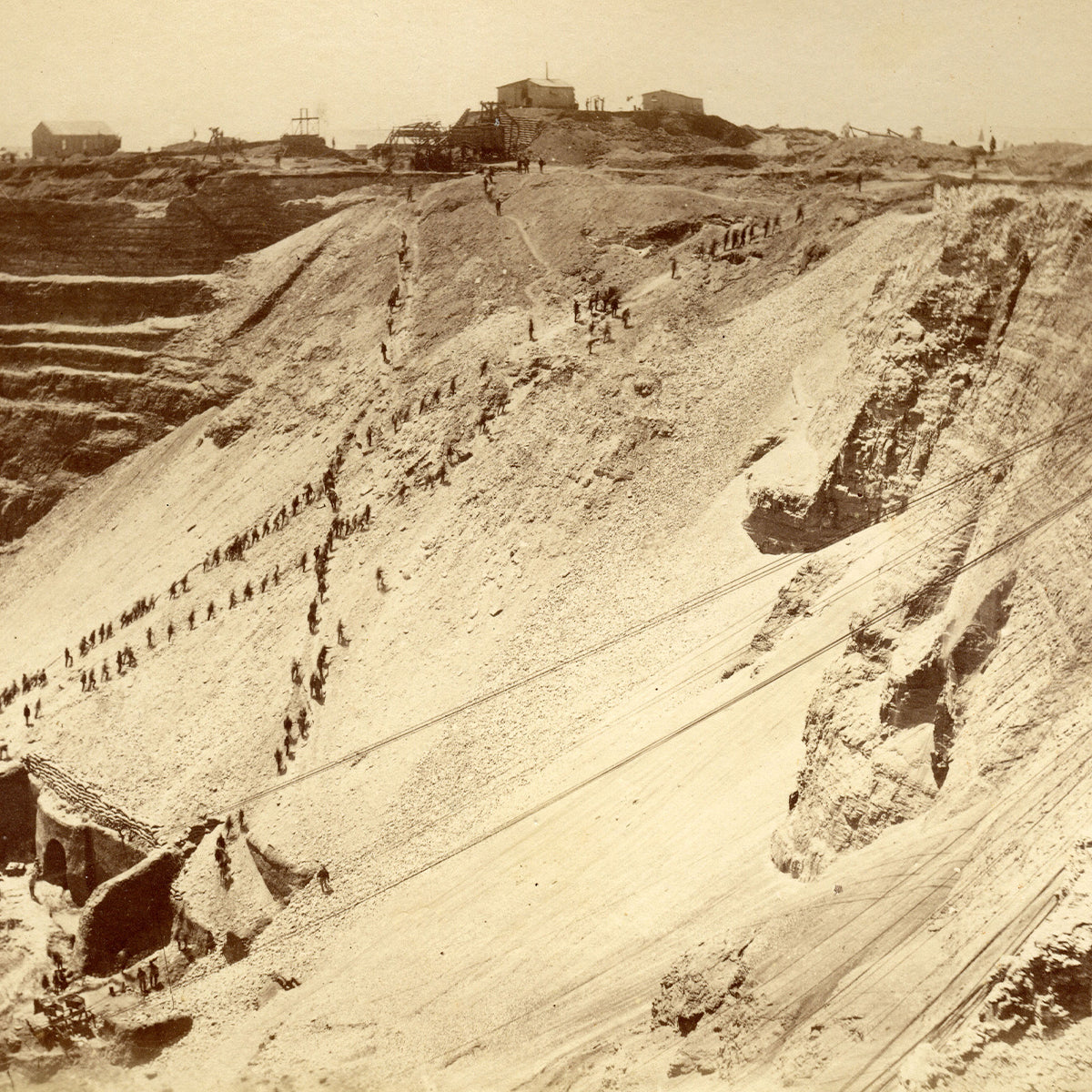 Historical Photograph of Kimberly Mining