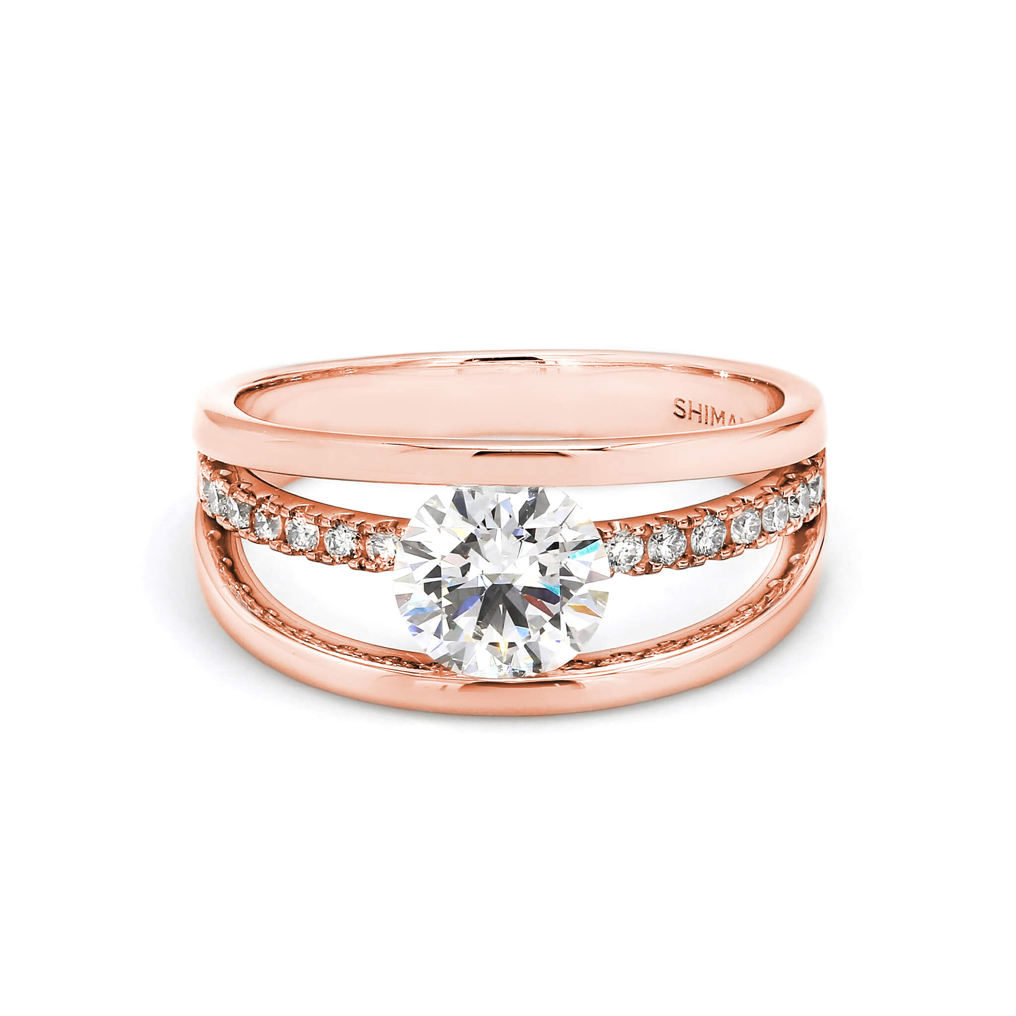 Evolym Diamond Engagement Ring Front View