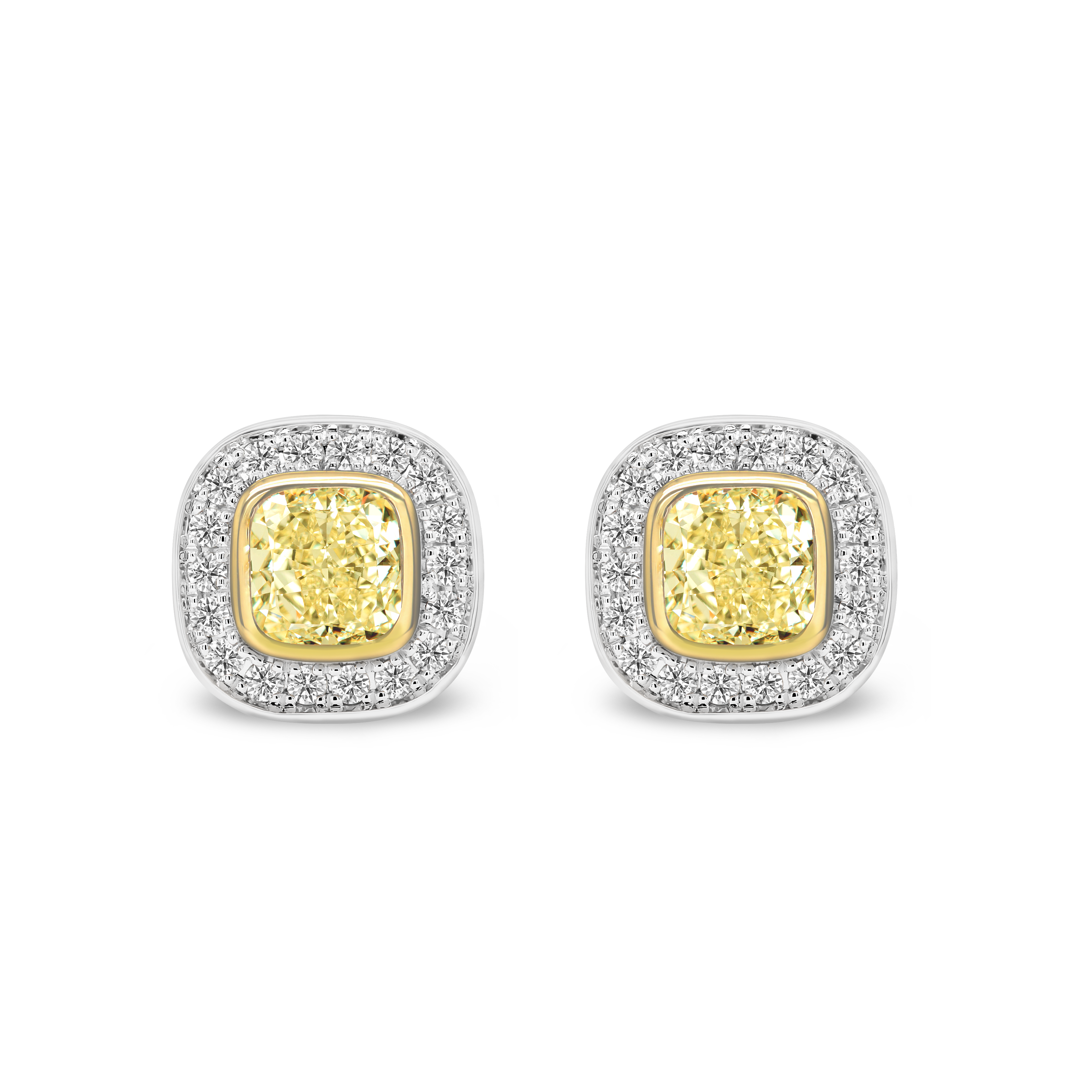 Yellow Diamond Earrings Shimansky