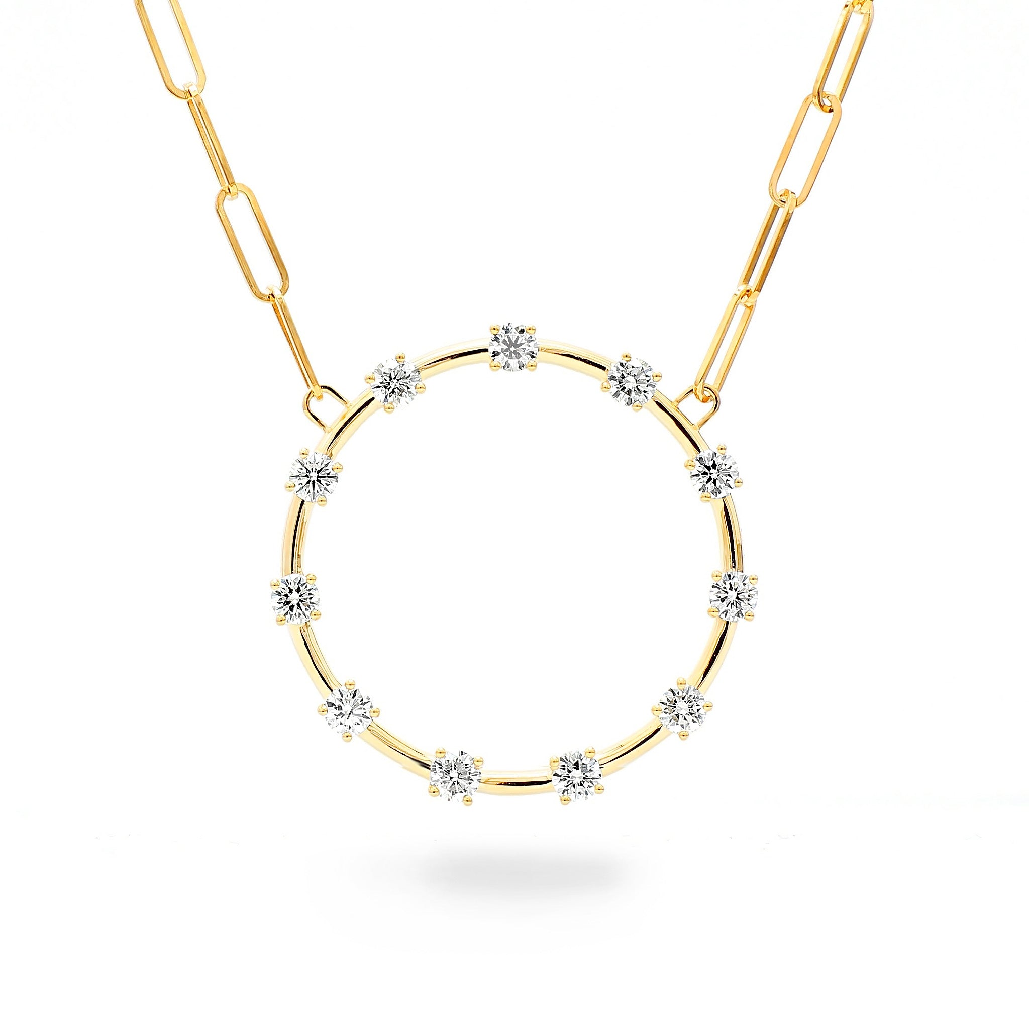 Shimansky - Crescent Diamond Necklace 1.00ct crafted in 14K Yellow Gold