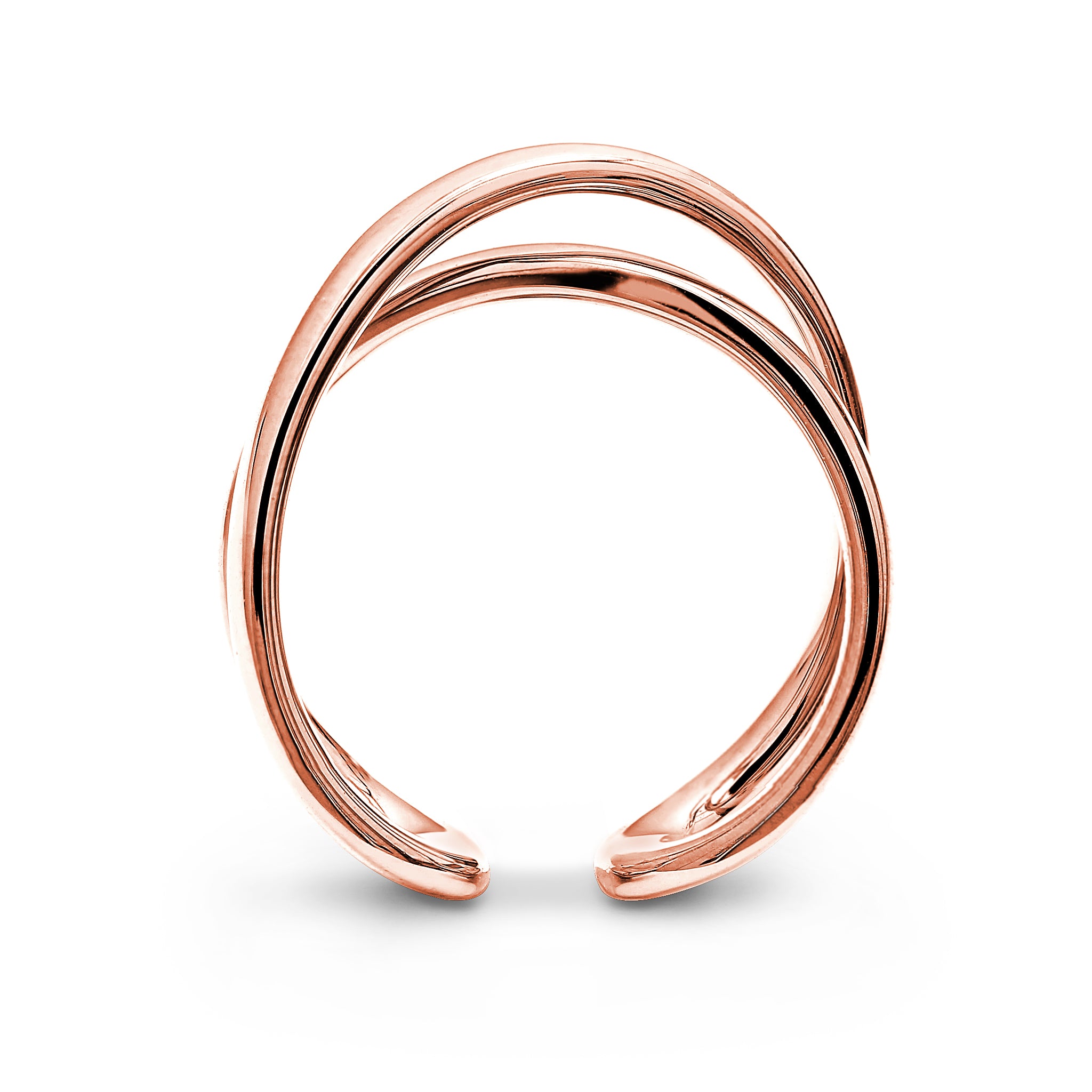 Infinity Classic Ring in 14K Rose Gold Side View