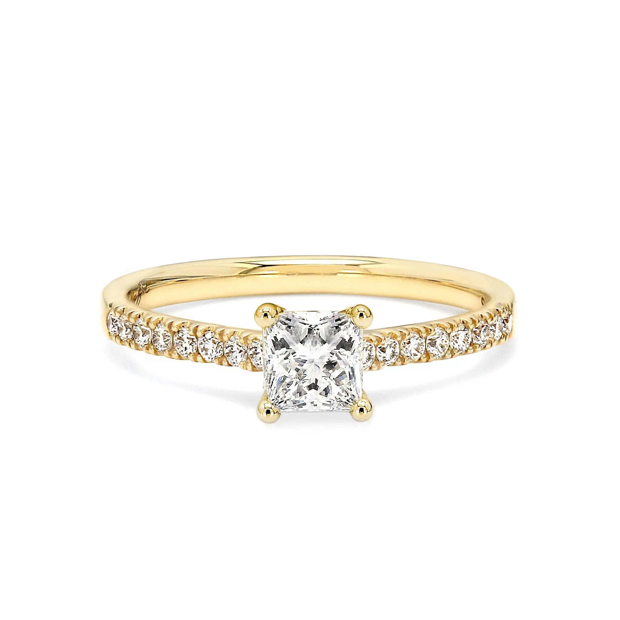 My Girl 0.50 Carat Diamond Microset Engagement Ring  | 18K Yellow Gold - SHIMANSKY.CO.ZA