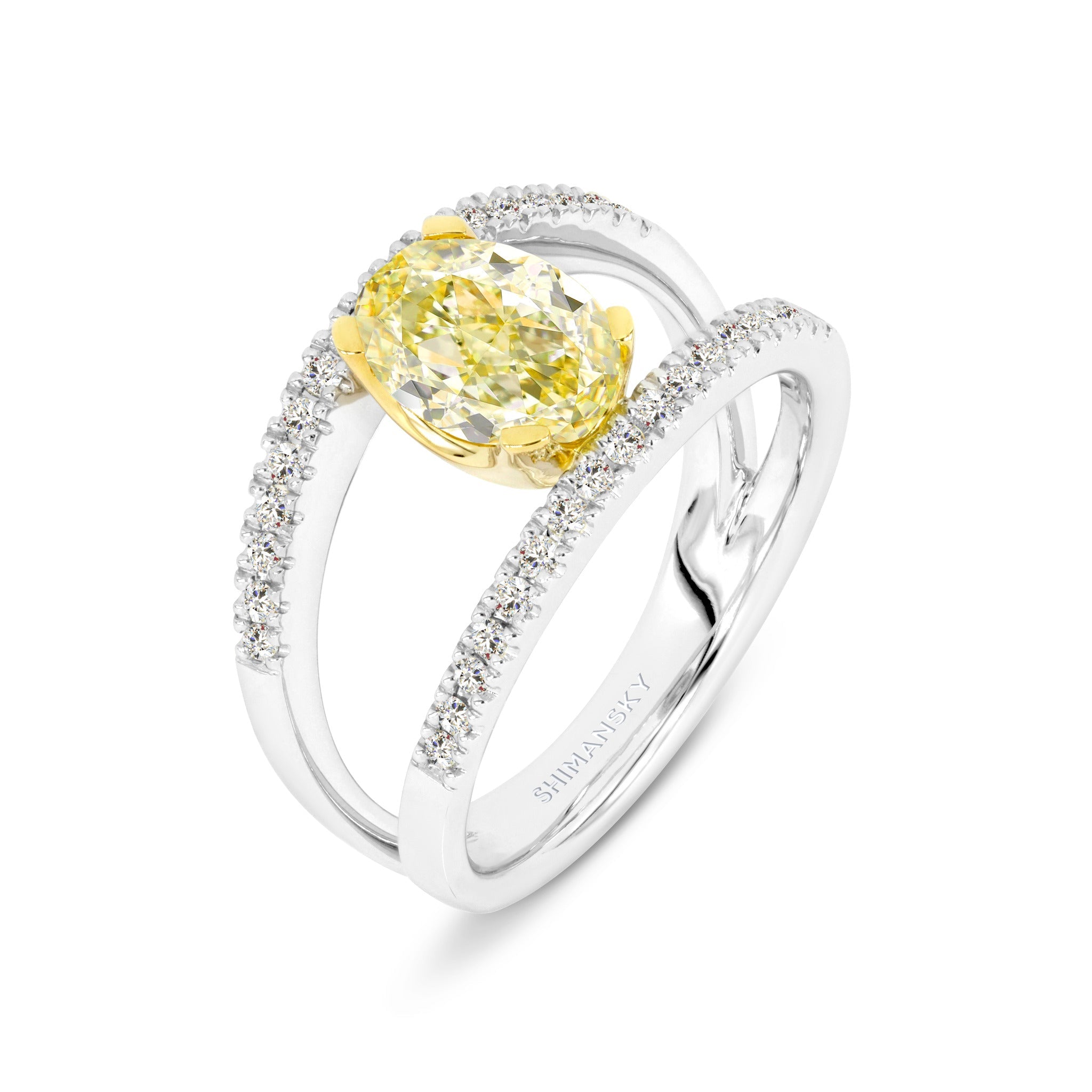 1.6 TCW Millennium Diamond Engagement Ring 3D View - Shimansky