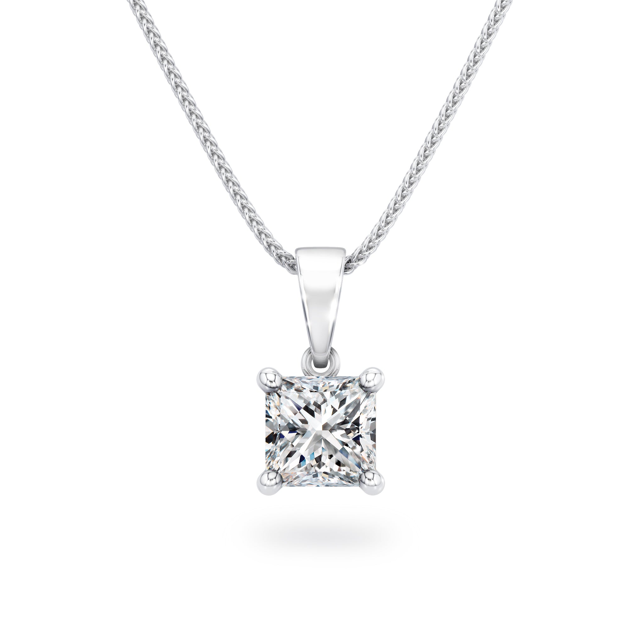 My Girl Diamond Solitaire Pendant 0.27 Carat | 18K White Gold - SHIMANSKY.CO.ZA