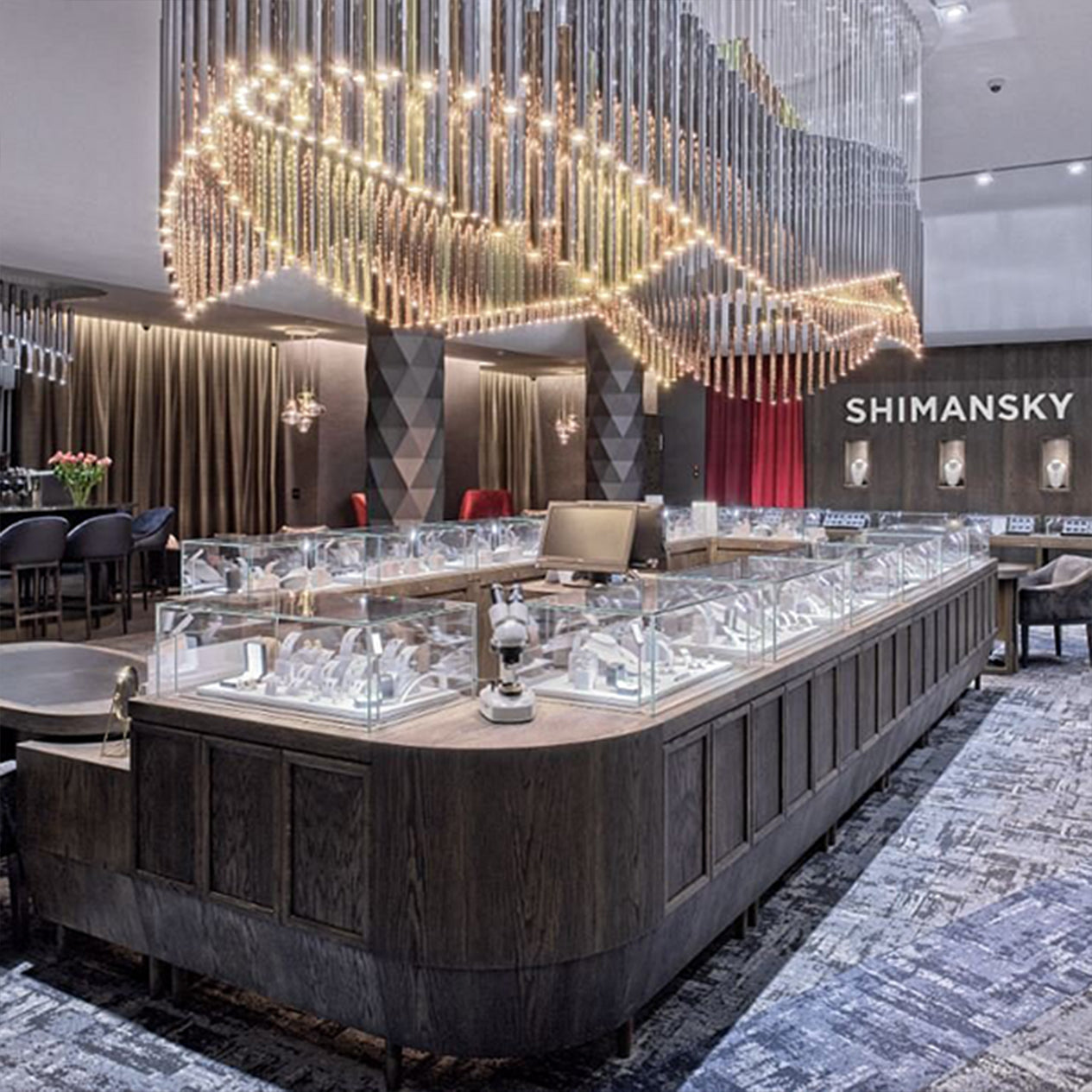 Interior of the Shimansky Diamond Experience at the Rockwell Hotel, Cape Town