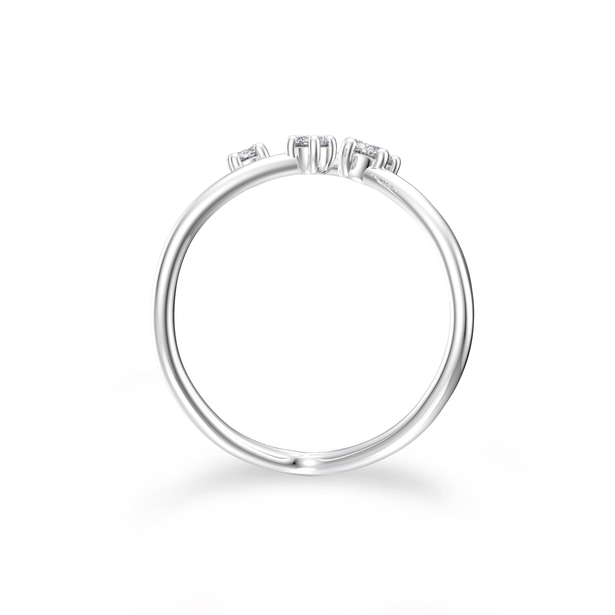 Shimansky - Southern Cross Small Diamond Ring Crafted in 14K White Gold