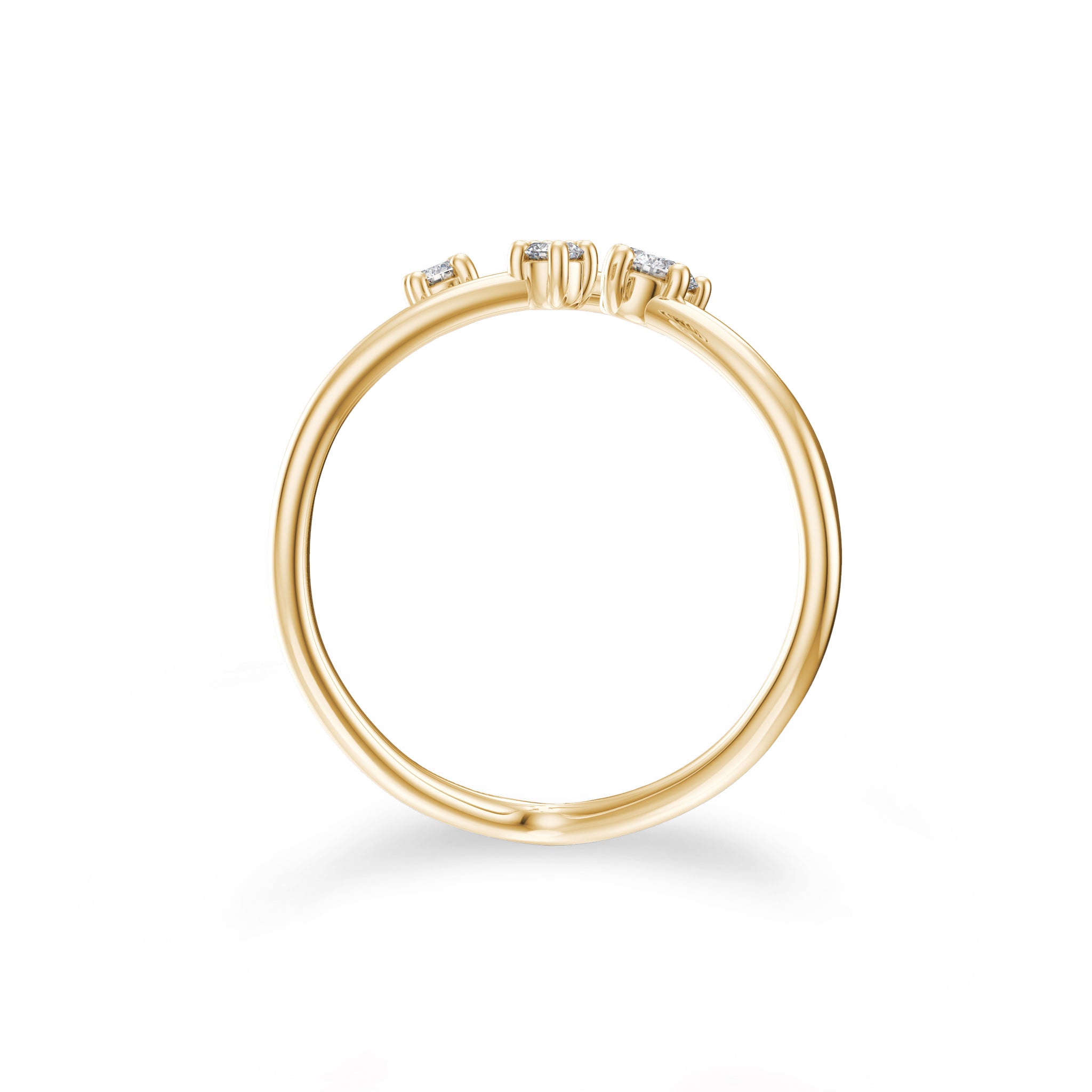 Shimansky - Southern Cross Small Diamond Ring Crafted in 14K Yellow Gold