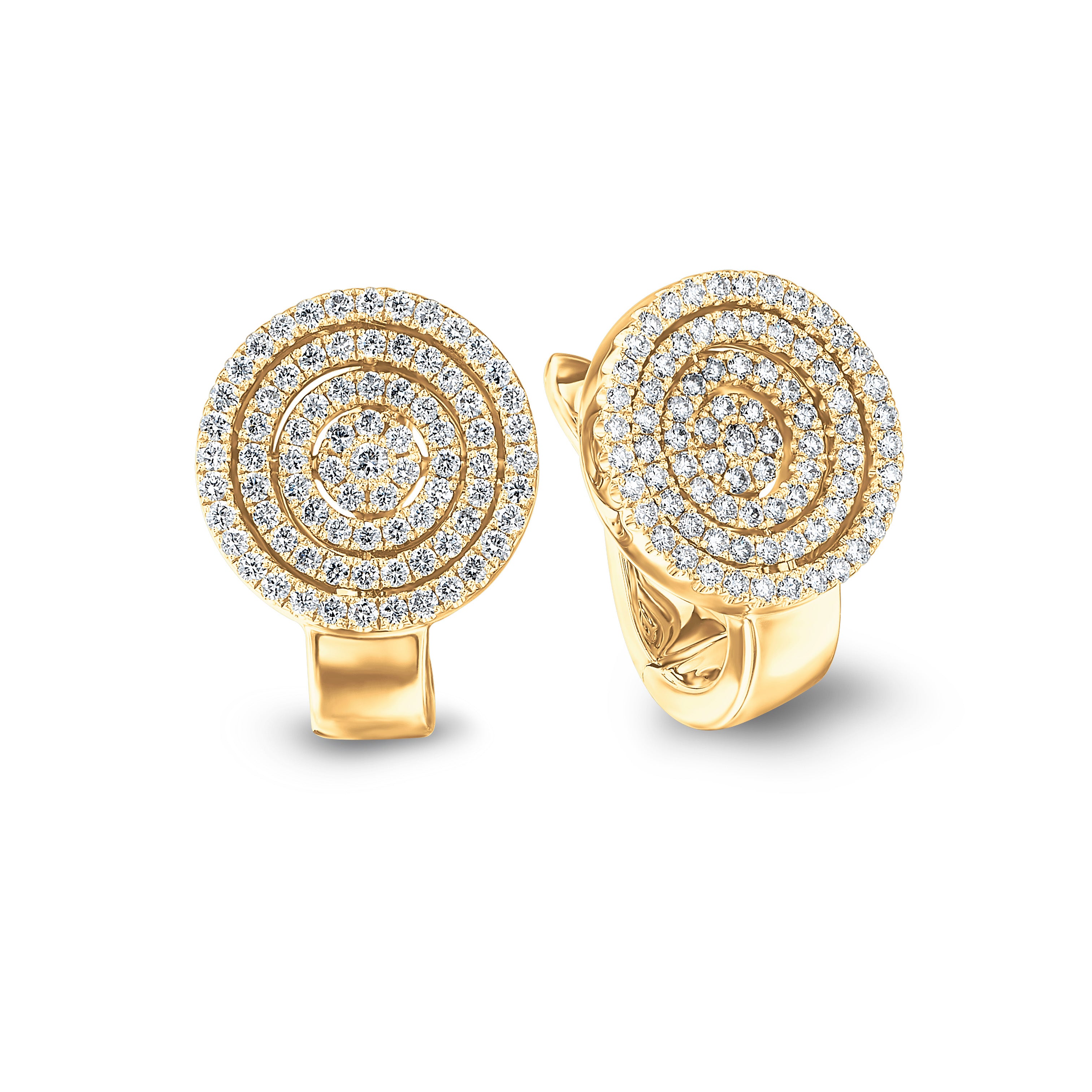 Shimansky - Starlight Diamond Round Earrings 0.80ct crafted in 18K Yellow Gold