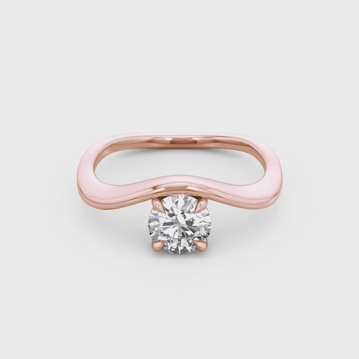 Shimansky - Silhouette Diamond Engagement Ring 1.00ct Crafted in 18K Rose Gold Product Video
