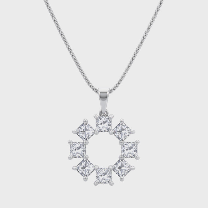 Shimansky - My Girl Lucky 8 Diamond Pendant 1.00ct Crafted in 18K White Gold Product Video