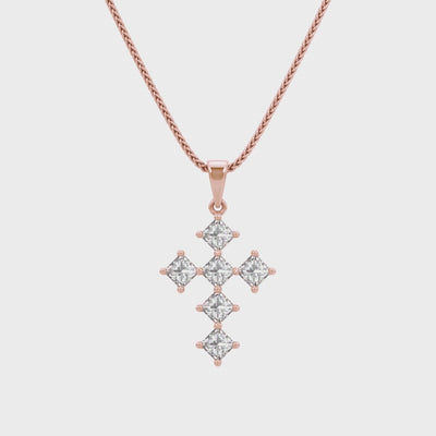 Shimansky - My Girl Diamond Diagonal Cross Pendant 0.50ct Crafted in 18K Rose Gold Product Video
