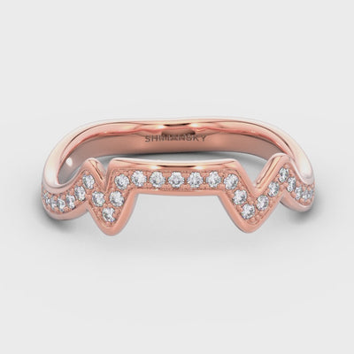 Shimansky - Table Mountain Pave Diamond Ring Crafted in 14K Rose Gold Product Video