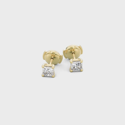 Shimansky - My Girl Diamond Stud Earrings 1.00ct Crafted in 18K Yellow Gold Product Video