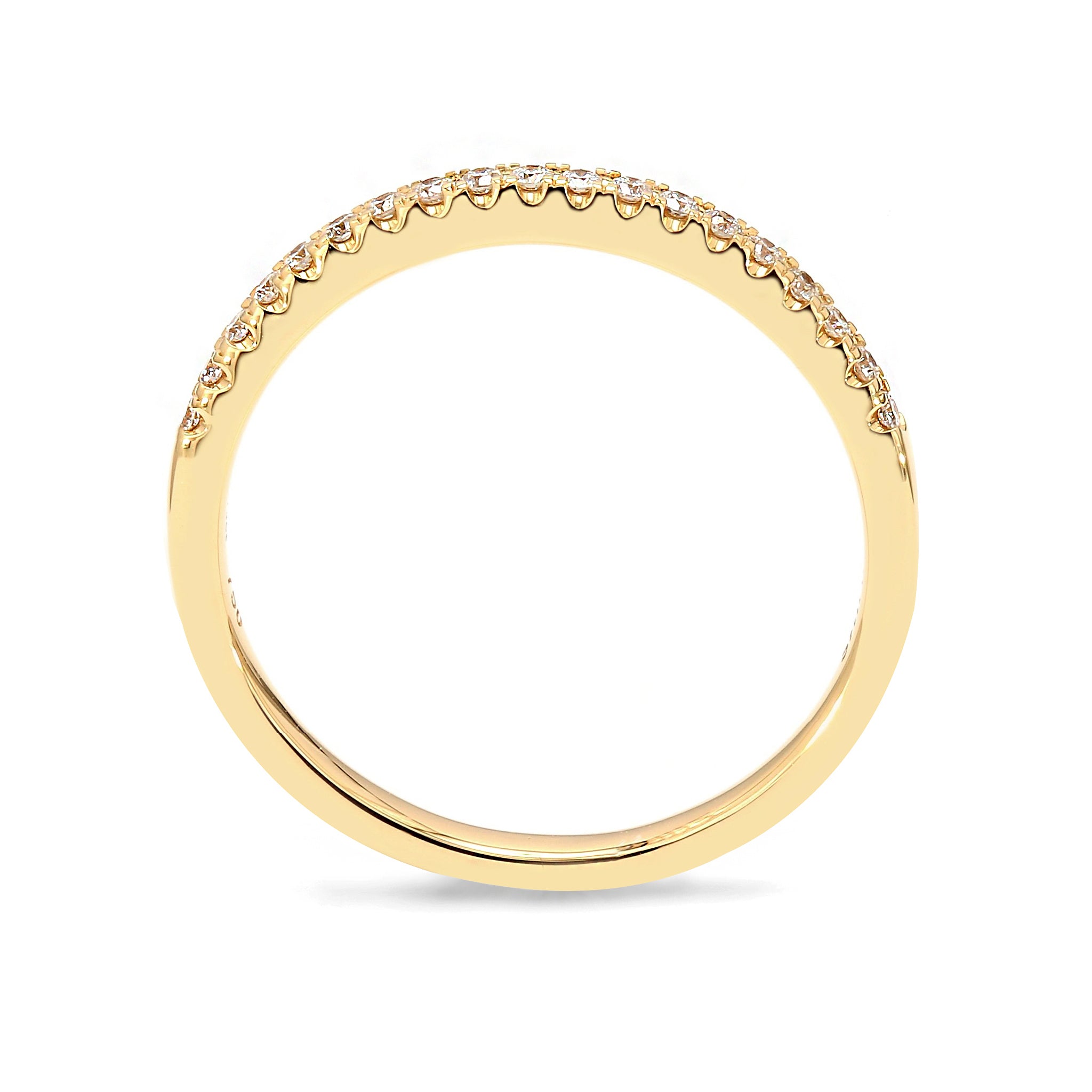 Shimansky - Ladies Diamond Wedding Band Crafted in 18K Yellow Gold