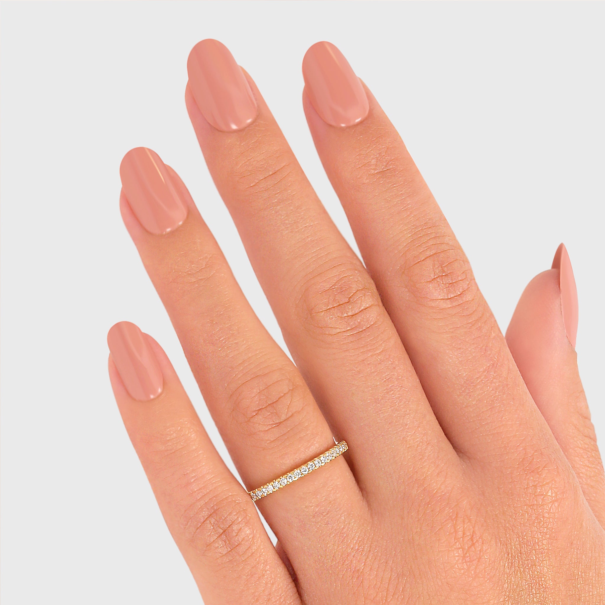 Shimansky - Women Wearing the Ladies Diamond Wedding Band Crafted in 18K Yellow Gold