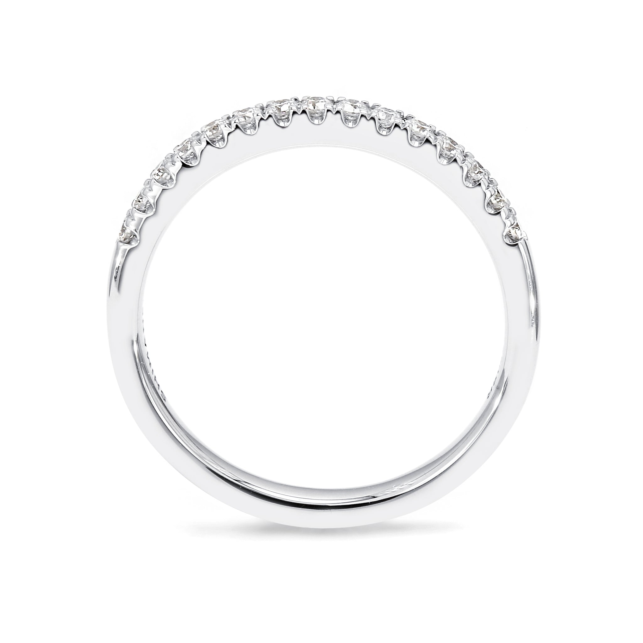 Shimansky - Ladies Diamond Wedding Band Crafted in 18K White Gold