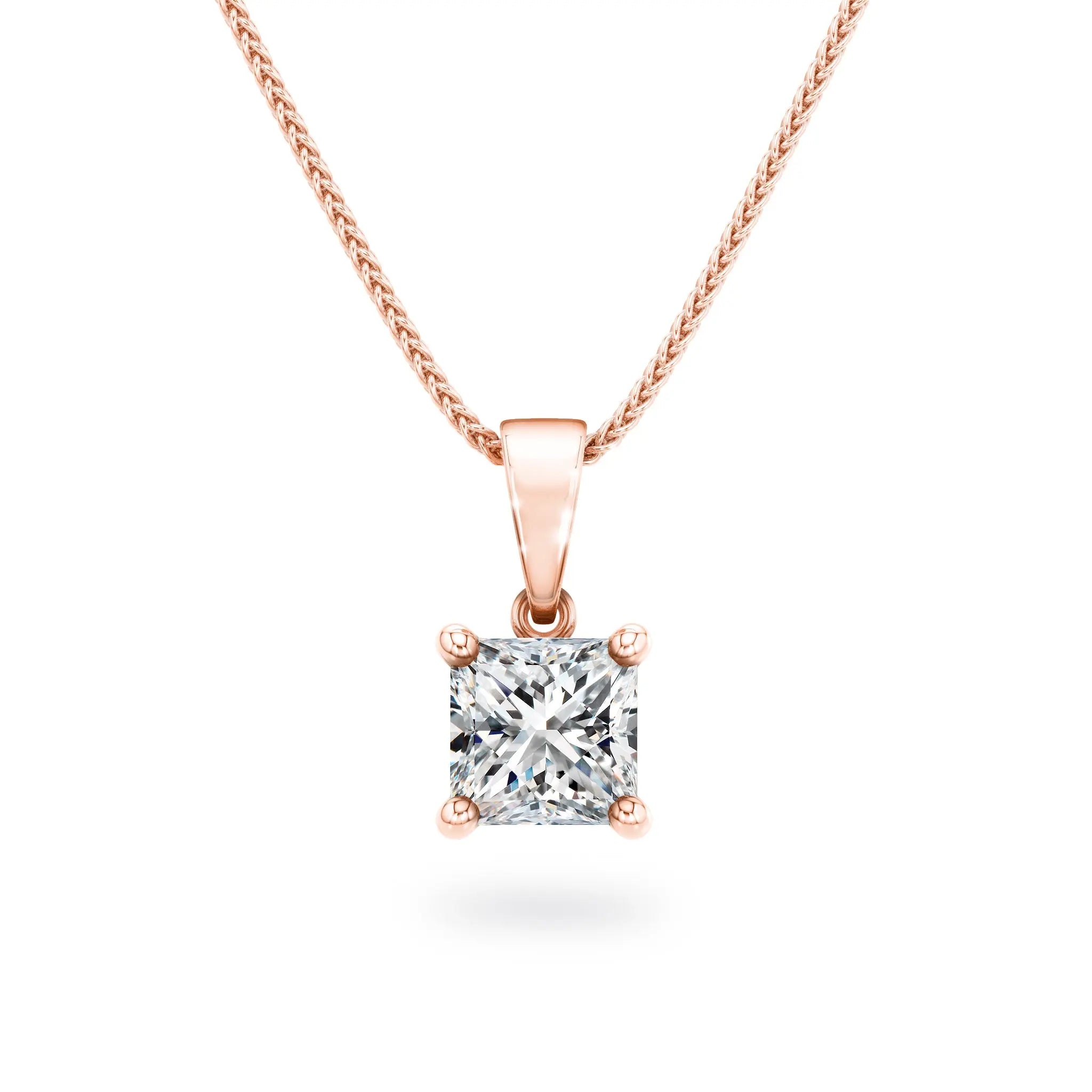 Shimansky - My Girl Solitaire Diamond Pendant 0.50ct Crafted in 18K Rose Gold