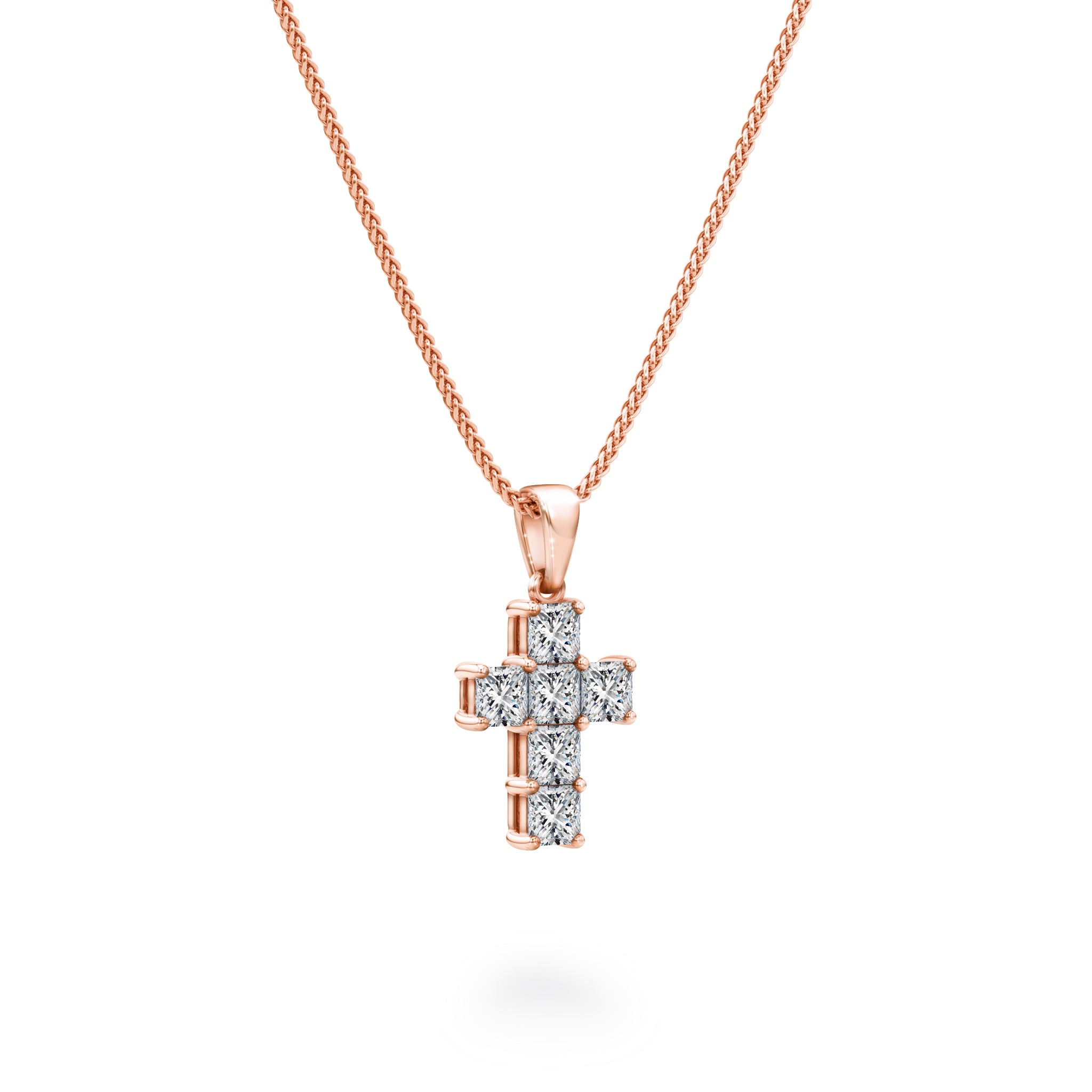Shimansky - My Girl Diamond Cross Pendant 0.40ct Crafted in 18K Rose Gold
