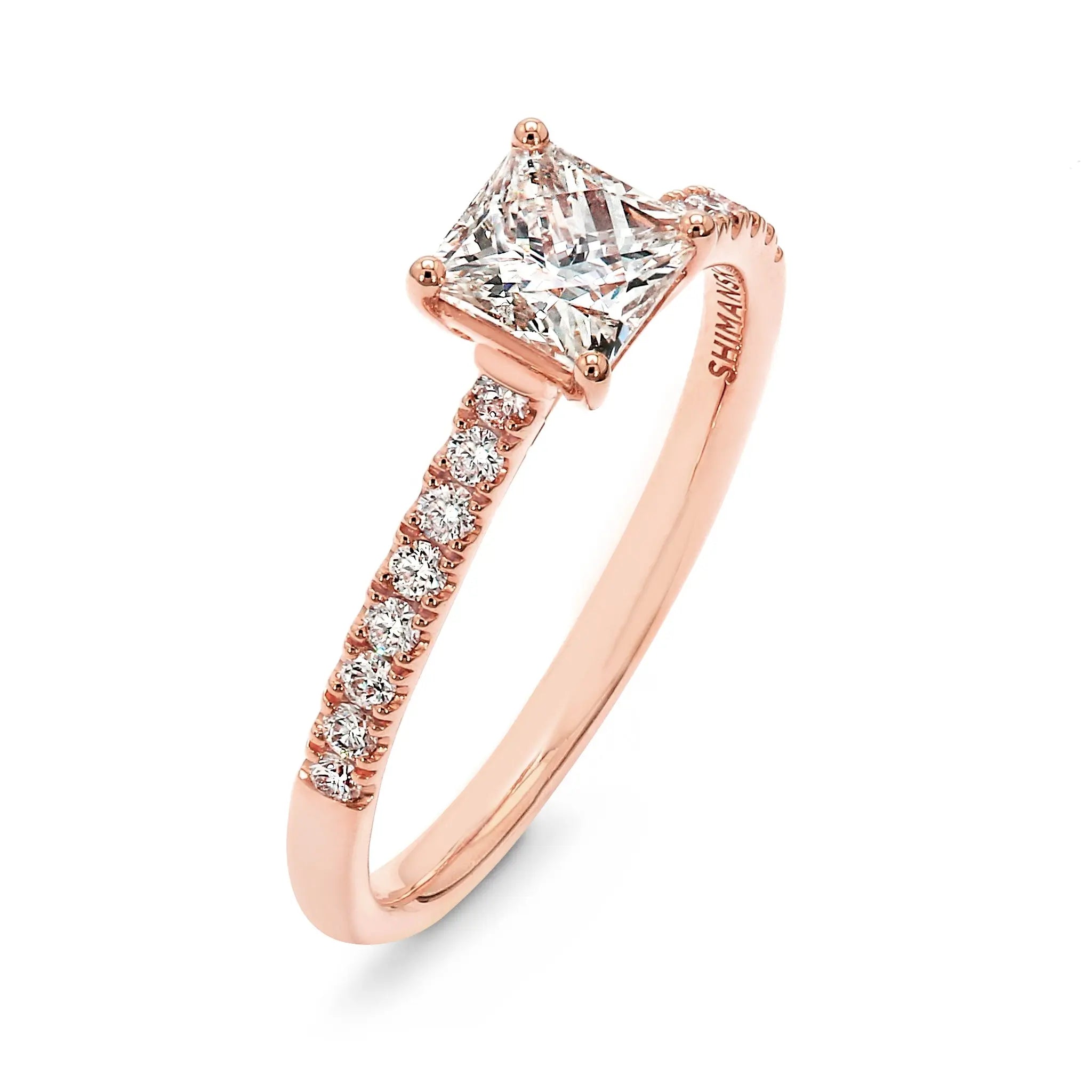Shimansky - My Girl Diamond Microset Engagement Ring 1.00ct Crafted in 18K Rose Gold