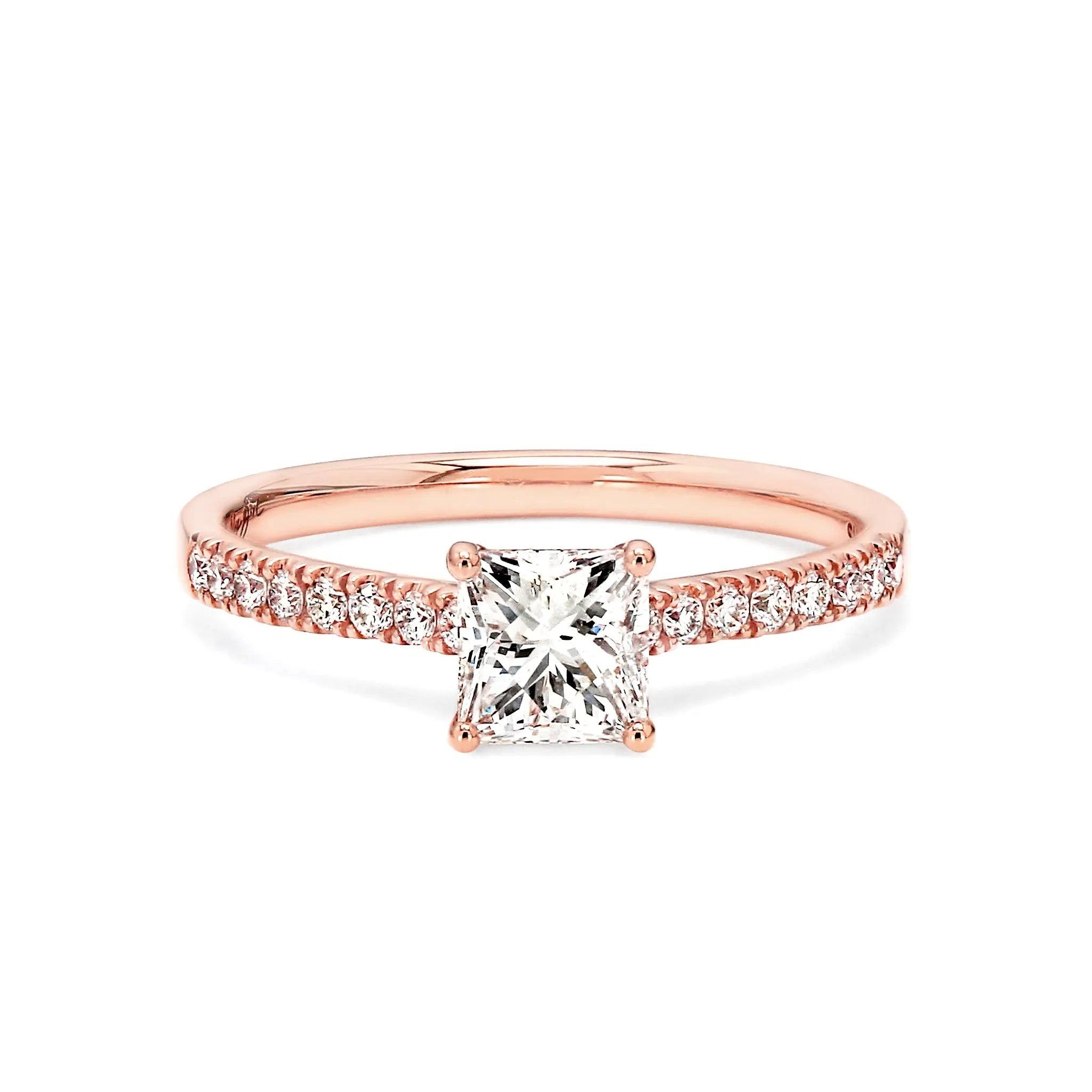 Shimansky - My Girl Diamond Microset Engagement Ring 1.00ct Crafted in 18K Rose Gold