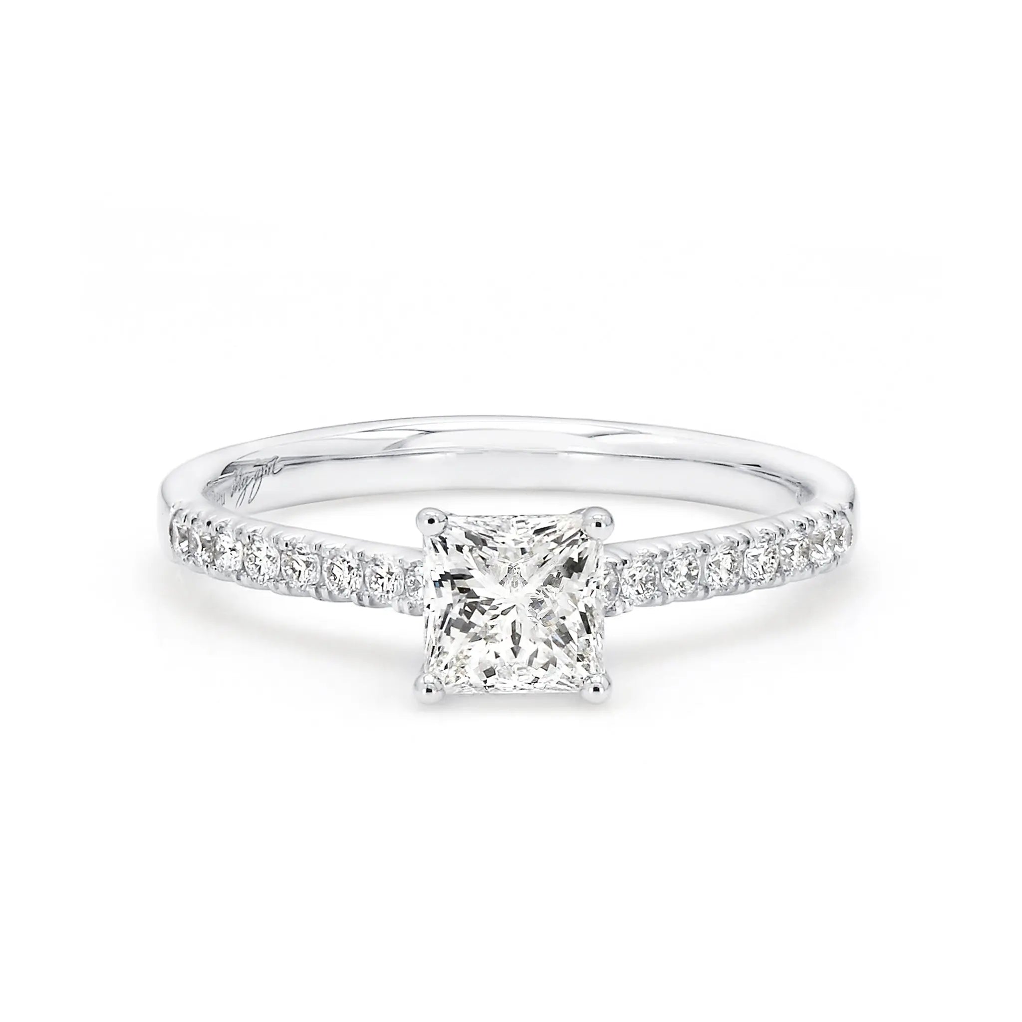 Shimansky - My Girl Microset Diamond Engagement Ring 0.70ct Crafted in 18K White Gold
