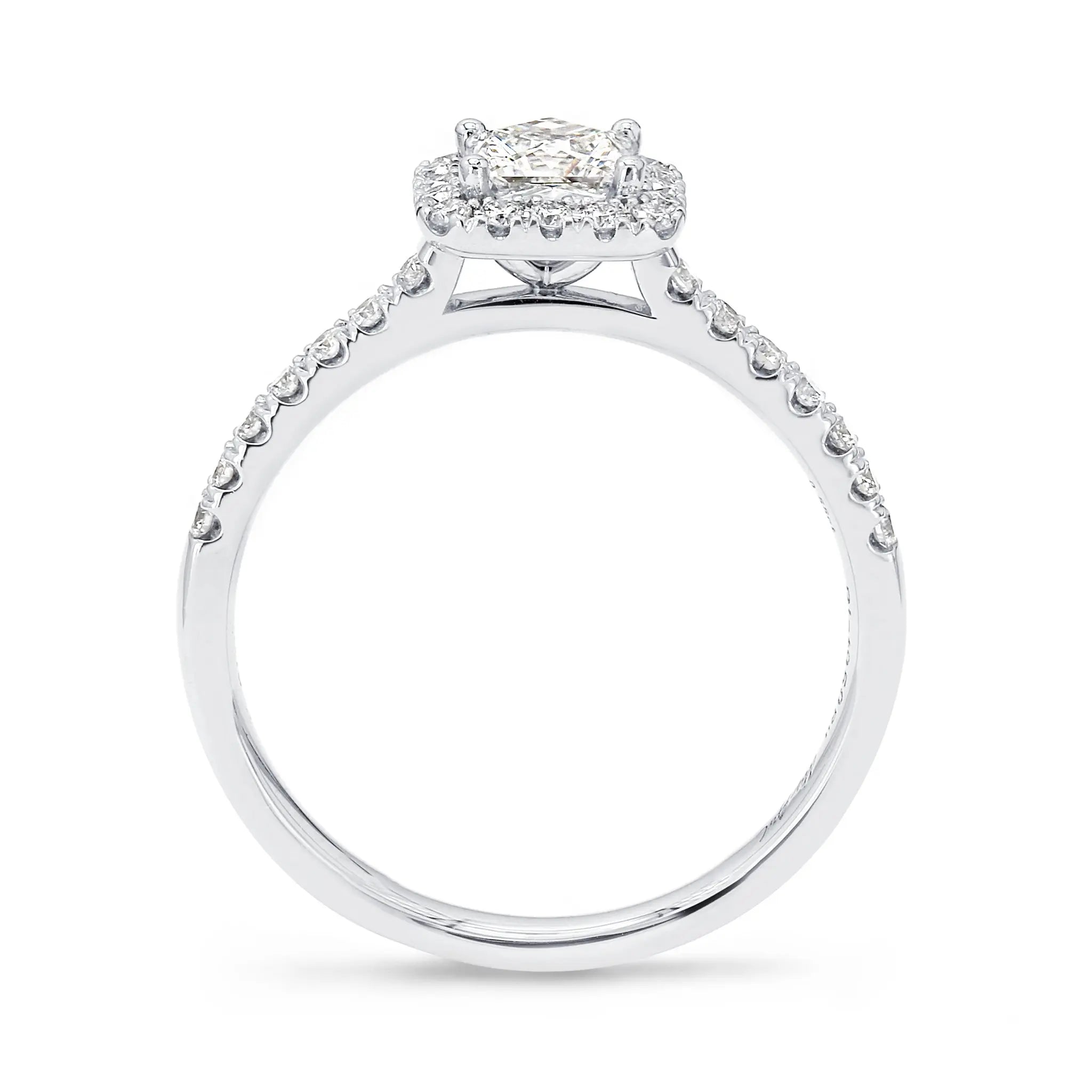 Shimansky - My Girl Diamond Halo Engagement Ring 1.00ct Crafted in 18K White Gold