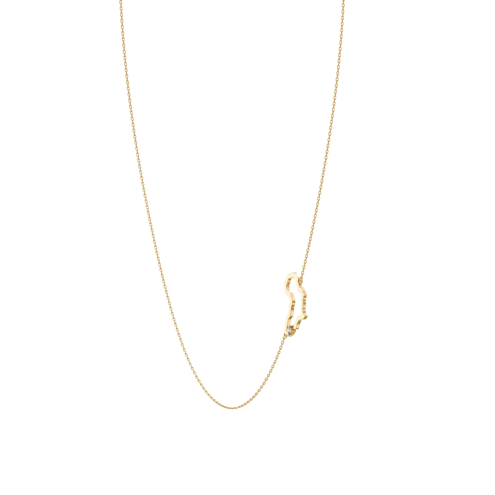 Shimansky - My Africa Diamond Necklace Crafted in 14K Yellow Gold