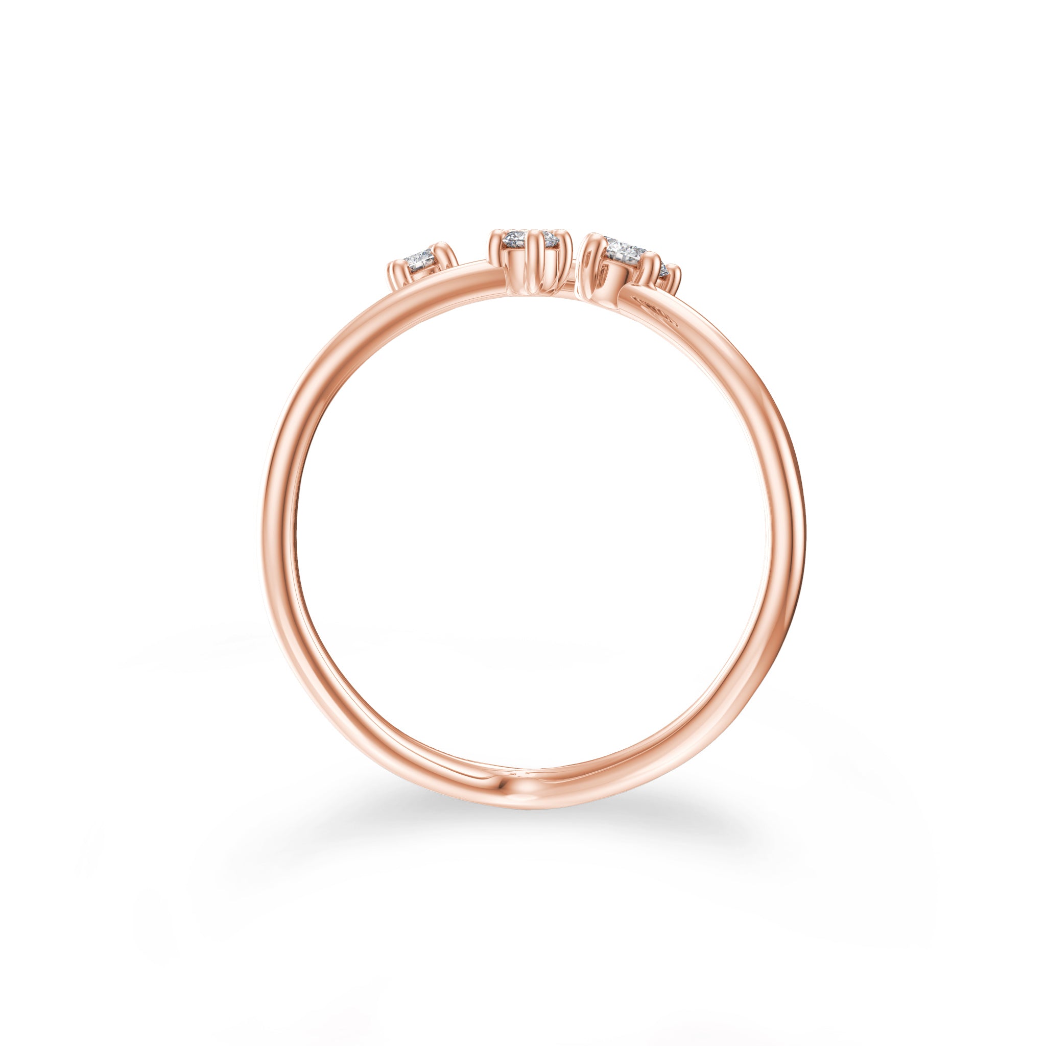 Shimansky - Southern Cross Small Diamond Ring Crafted in 14K Rose Gold