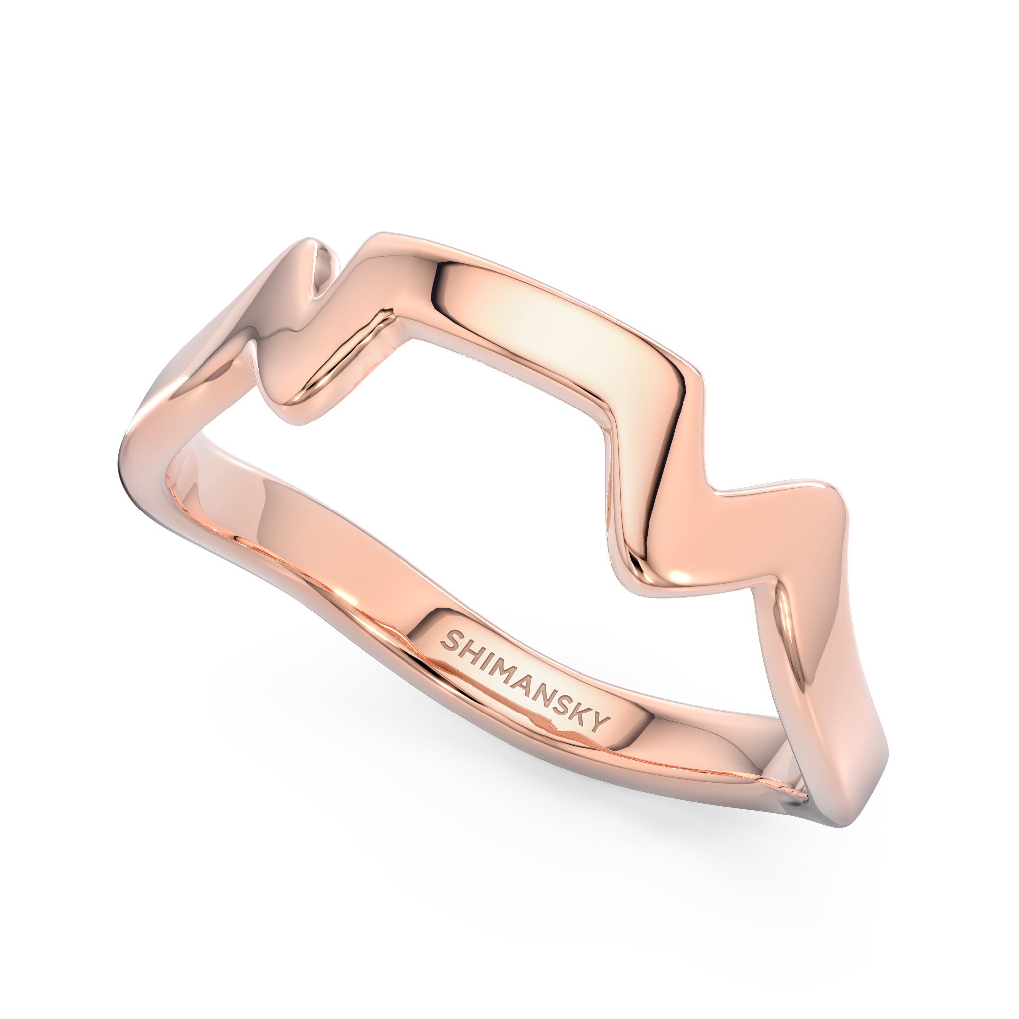 Shimansky - Table Mountain Ring Crafted in 14K Rose Gold