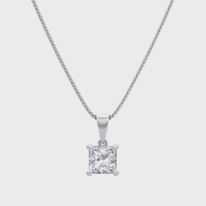 Shimansky - My Girl Solitaire Diamond Pendant 1.00ct Crafted in 18K White Gold Product Video