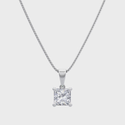 Shimansky - My Girl Solitaire Diamond Pendant 1.00ct Crafted in 18K White Gold Product Video