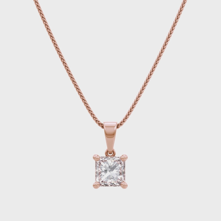Shimansky - My Girl Solitaire Diamond Pendant 0.50ct Crafted in 18K Rose Gold Product Video