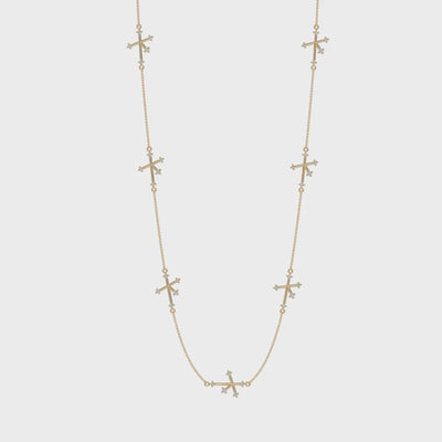 Shimansky - Southern Cross Diamond Necklace Crafted in 14K Yellow Gold Product Video