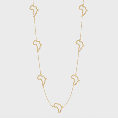 Shimansky - My Africa Diamond Station Necklace Crafted in 14K Yellow Gold Product Video