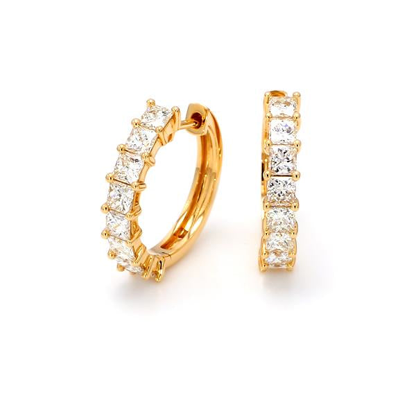 Shimansky - My Girl Claw Set Diamond Huggie Earrings 2.00ct Crafted in 18K Yellow Gold Product Video